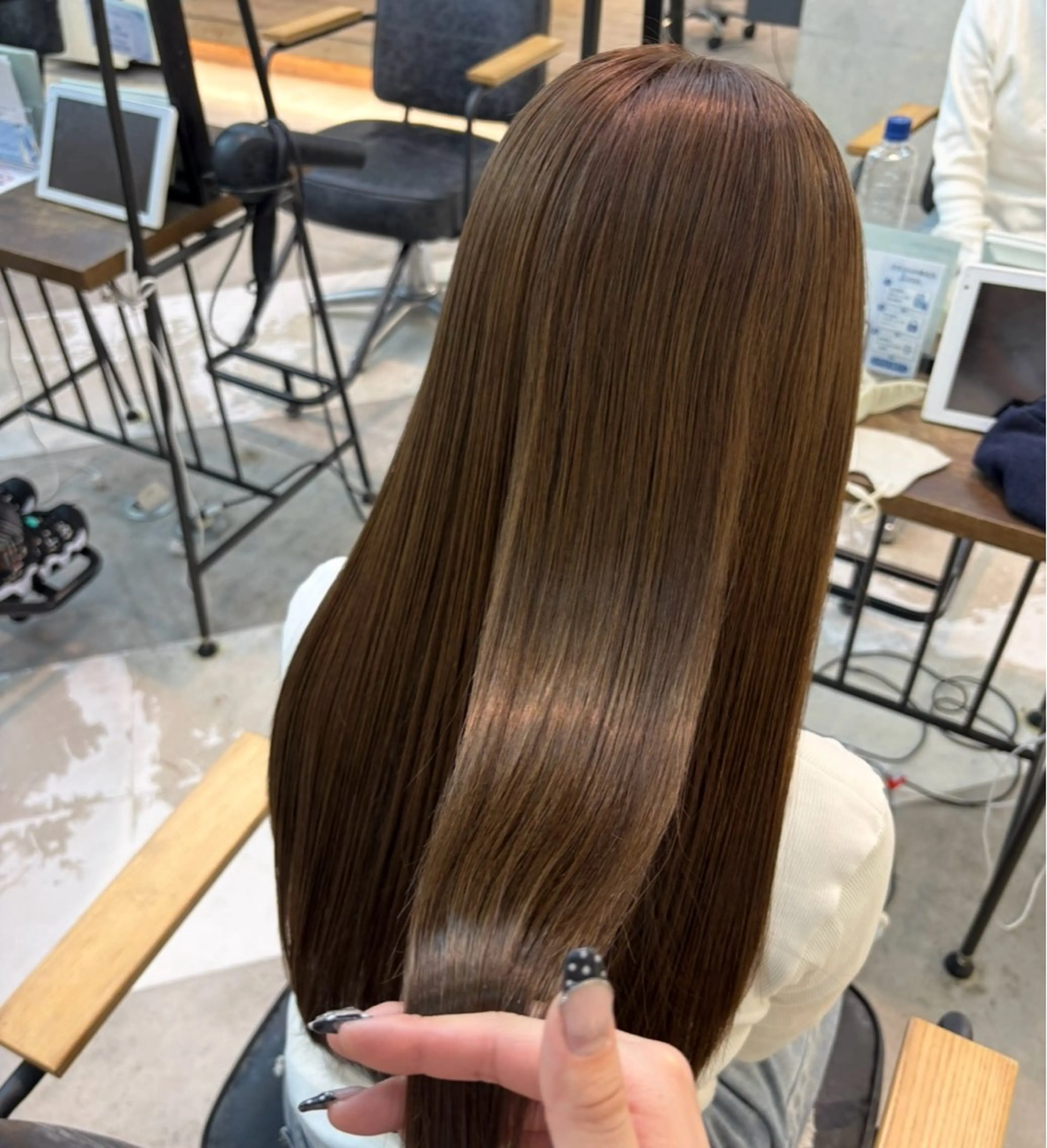 カラー ヘアカラー 暖色カラー/ ネイル momo🍀☆*:°のネイルデザイン