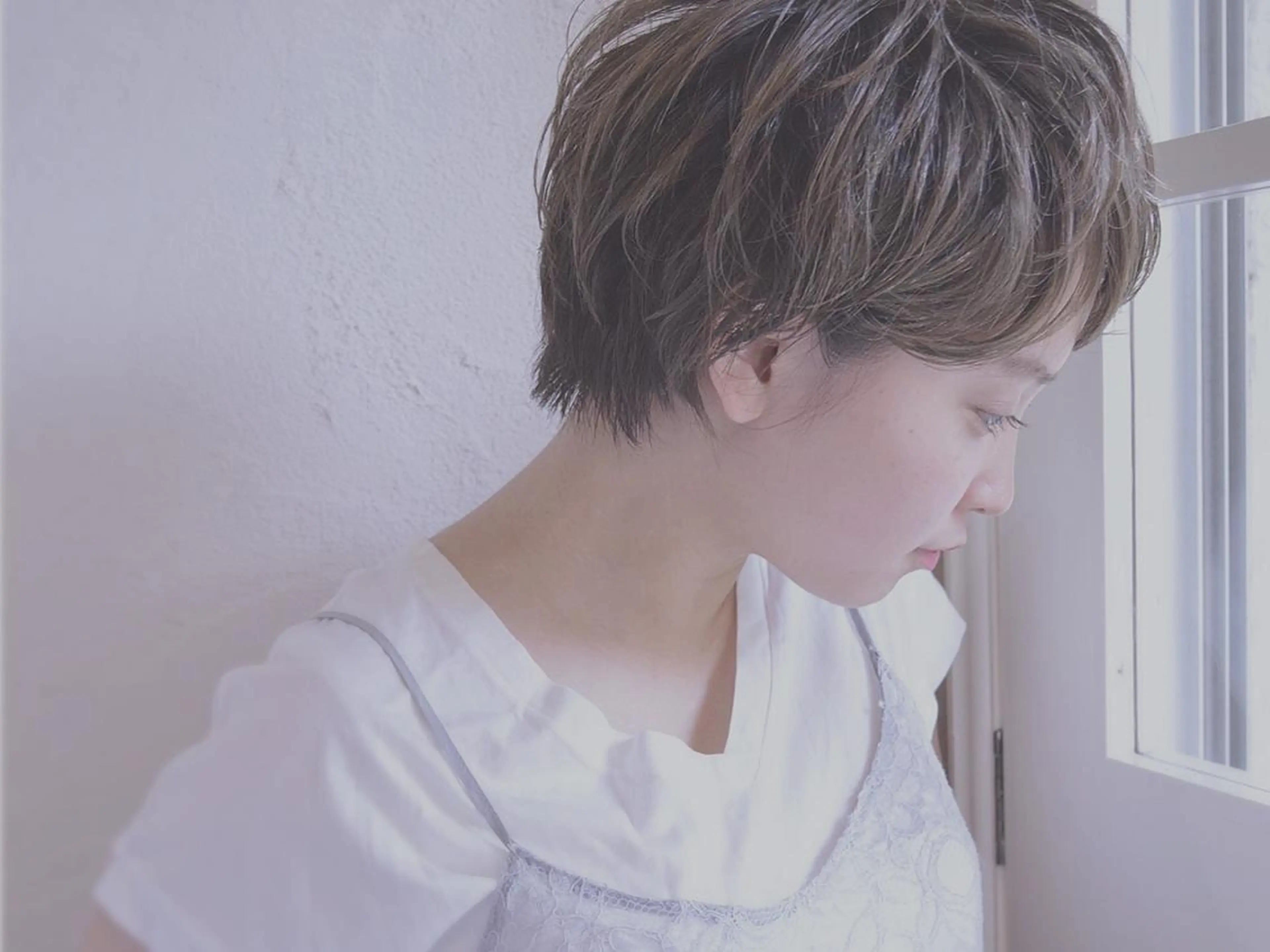 ショート カラー パーマ 小顔ショート✁ ⁂Yukari⁂のヘアスタイル