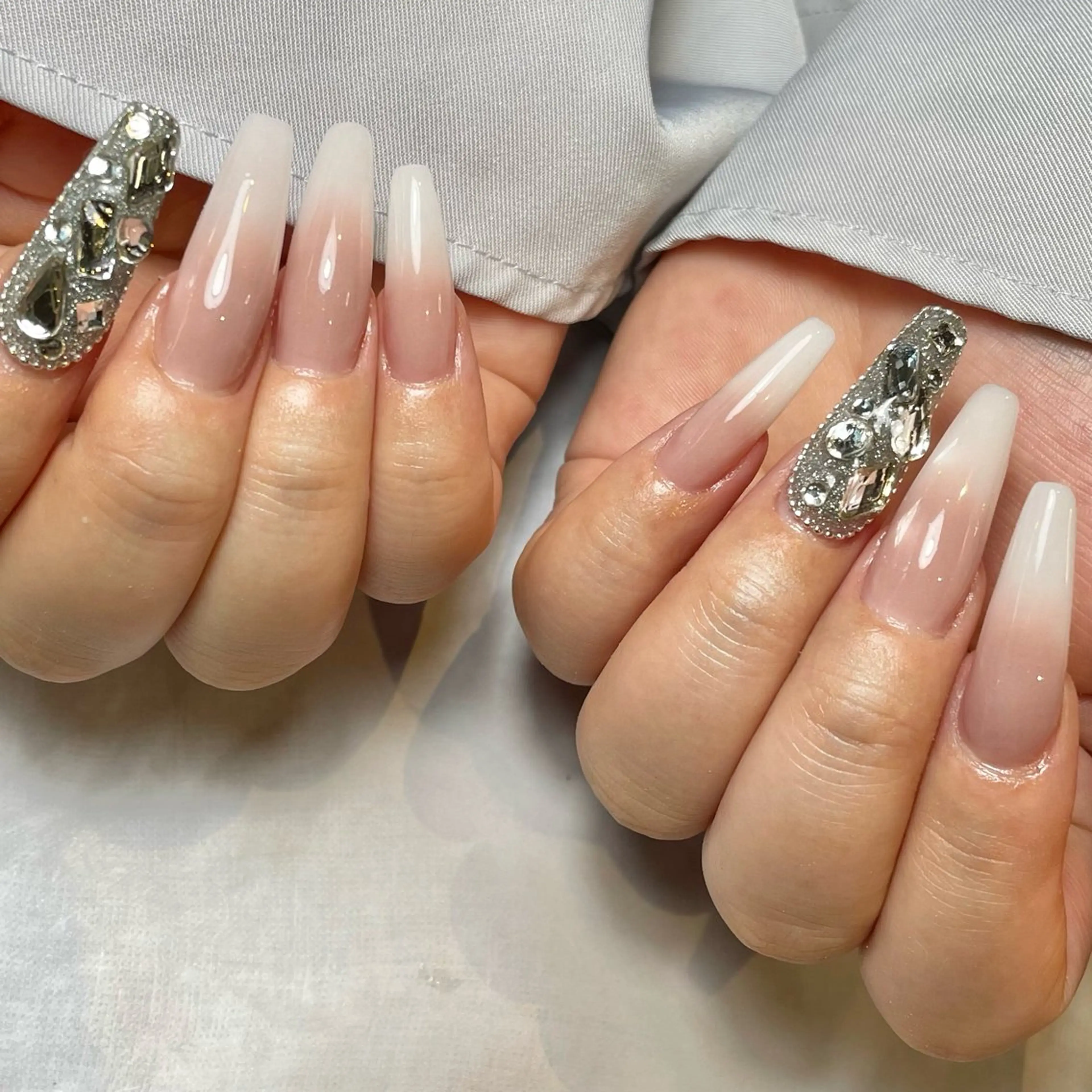 ネイル 持ち込み ピンク ピンクベージュ ハンドネイル Reflection marikoのネイルデザイン