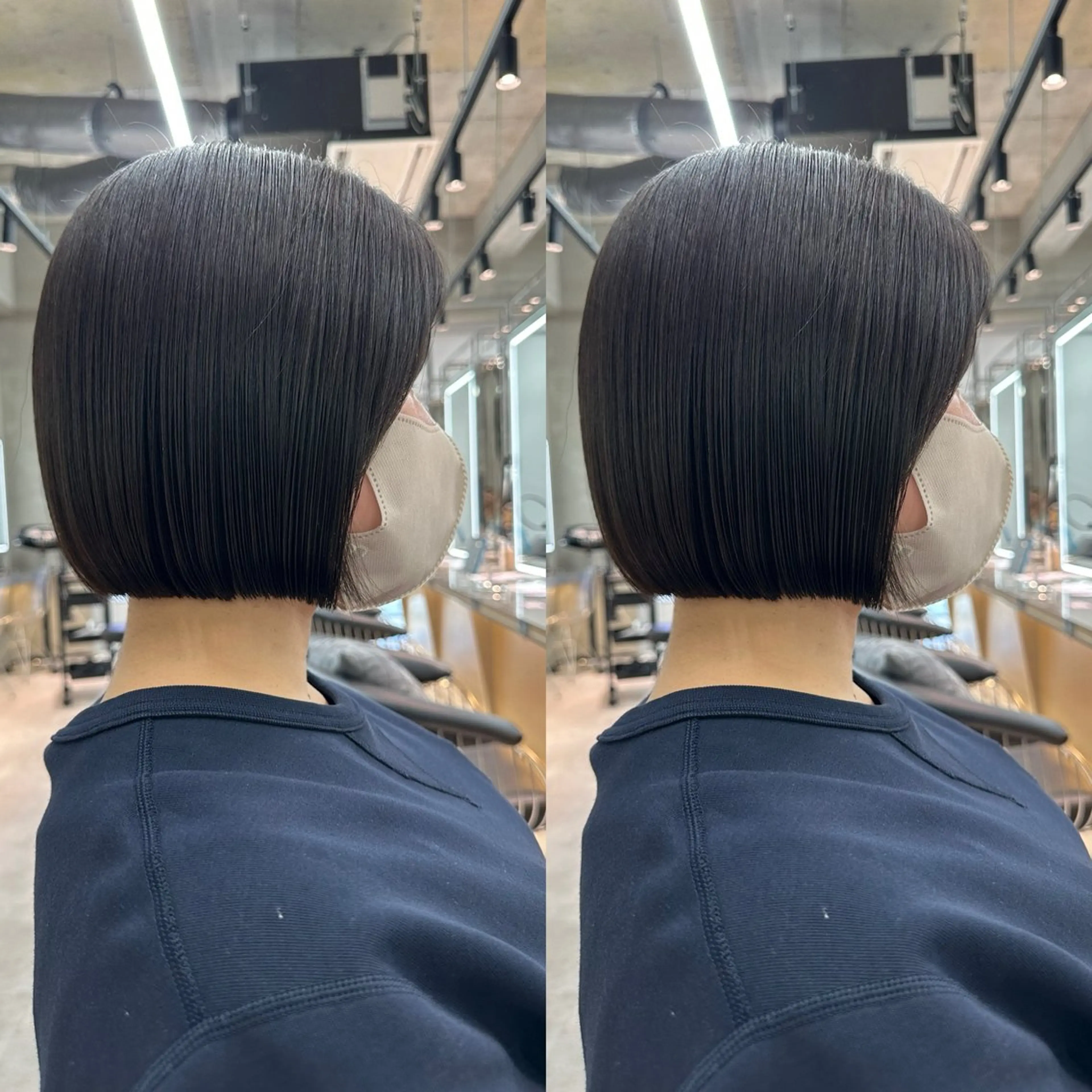 ミディアム カット 縮毛矯正 トリートメント ✨髪質改善特化✨副 店長椎葉信乃介のヘアスタイル