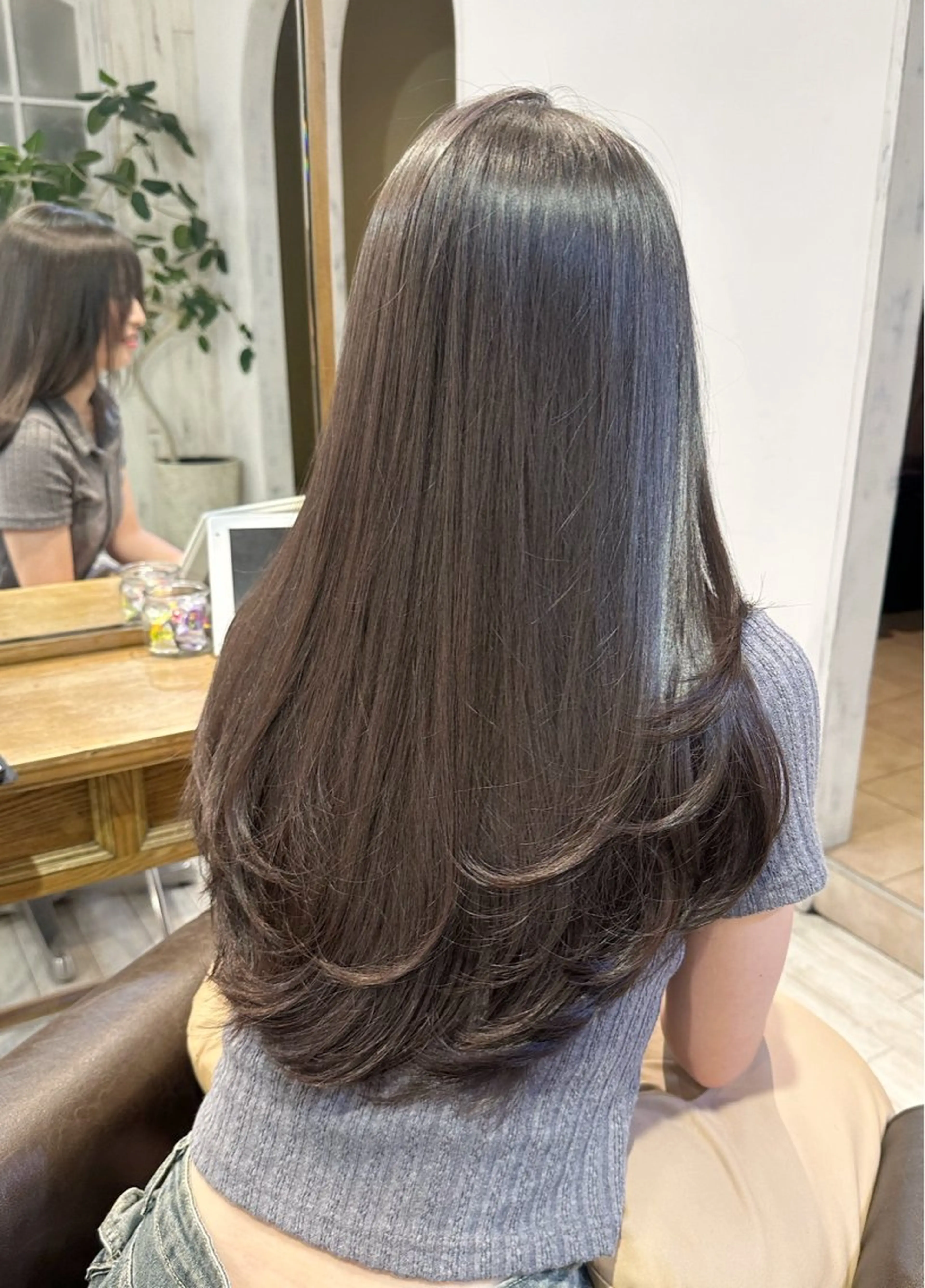 セミロング 縮毛矯正/ショート/ レイヤー/畑中正敏のヘアスタイル