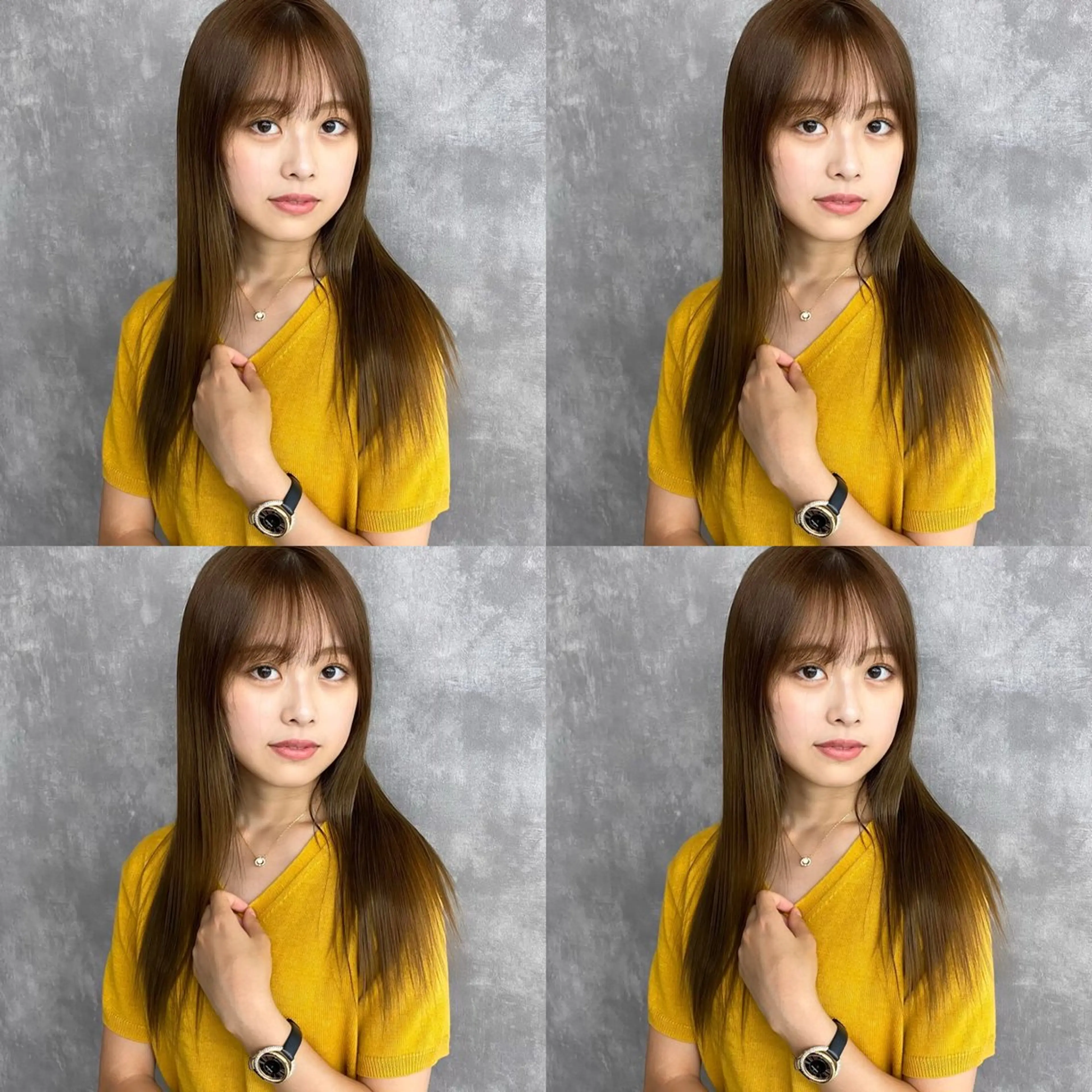 セミロング カラー トリートメント 💎yuto💎 ハイトーン/韓国ヘアのヘアスタイル