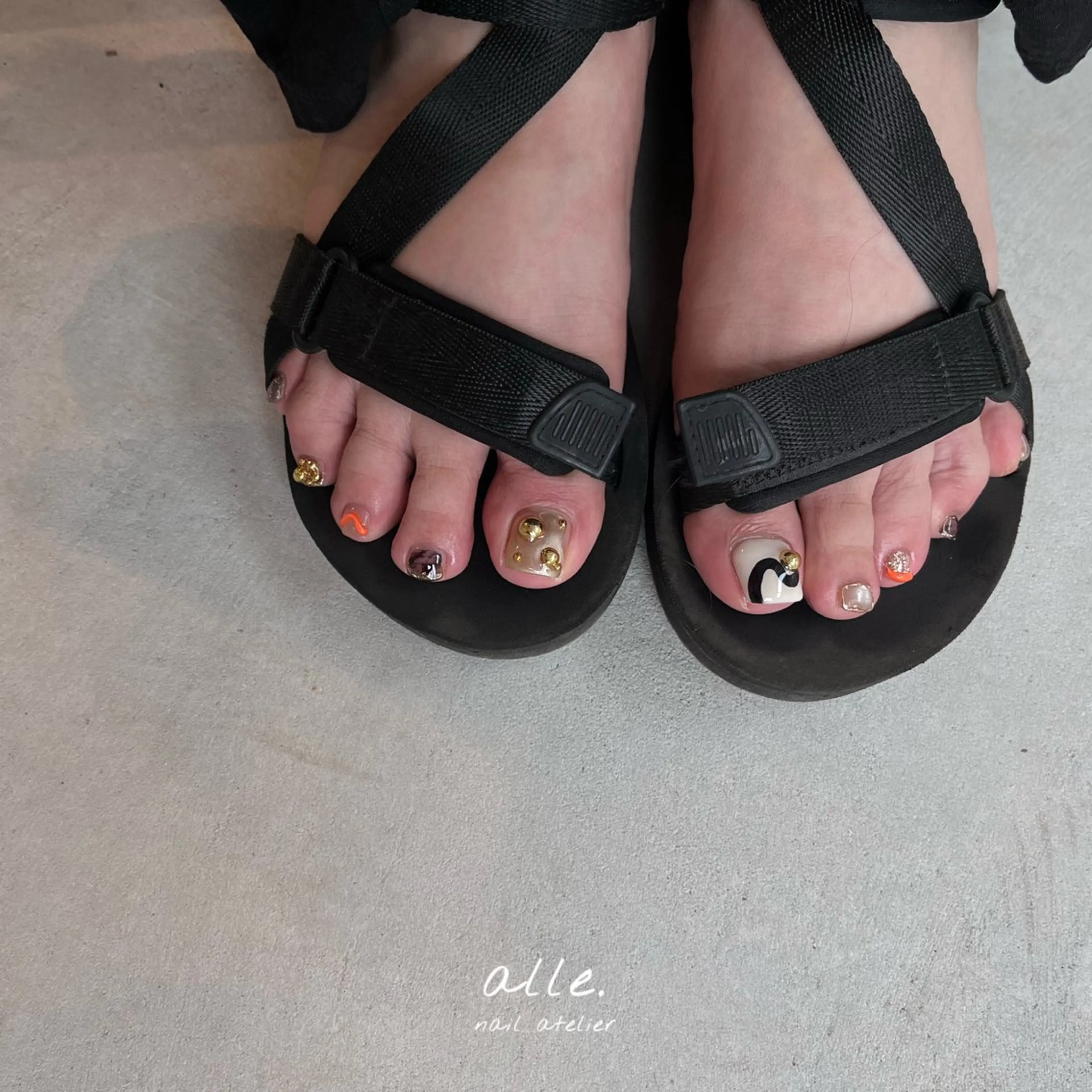 ネイル フットネイル atelier alle.のネイルデザイン