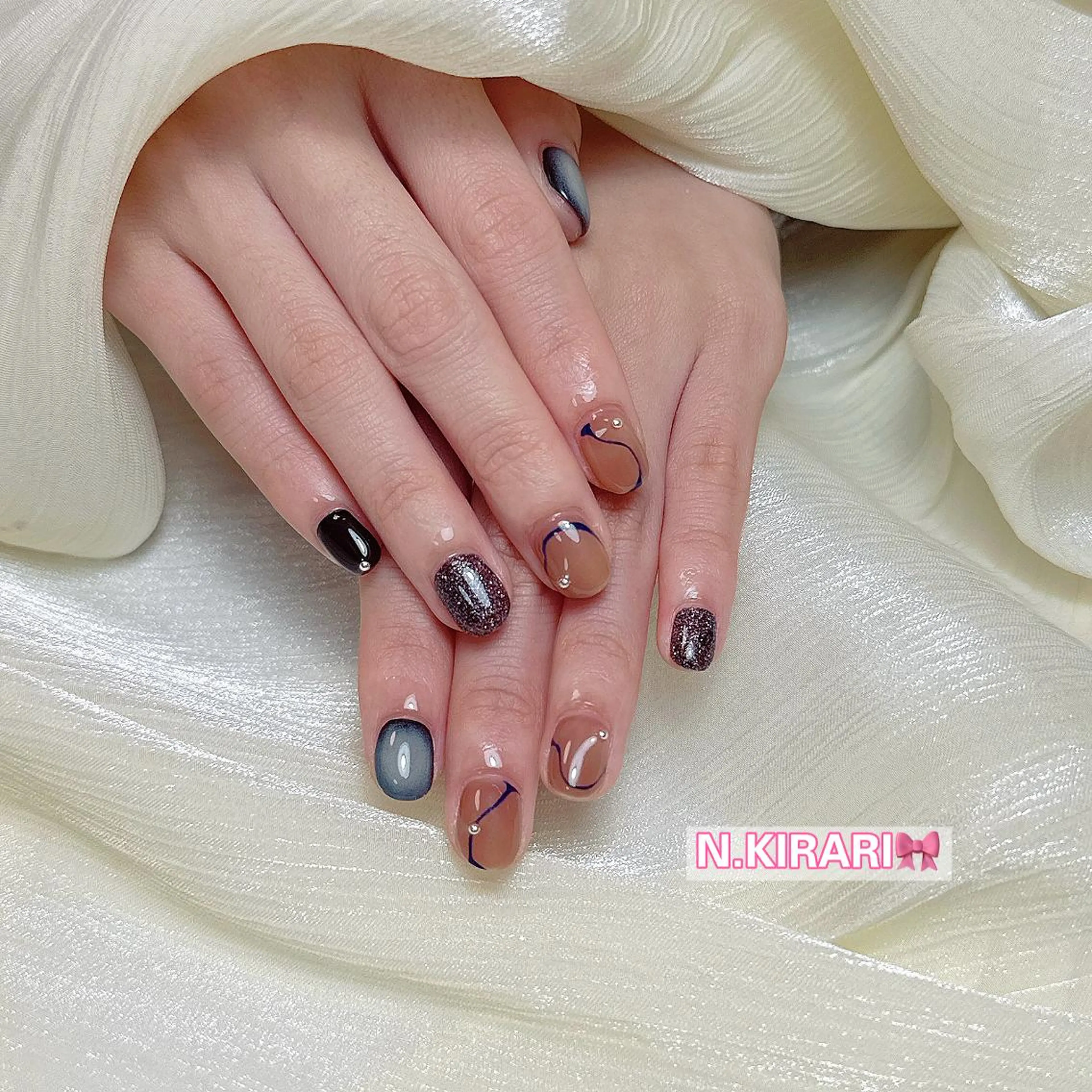 ネイル 🎀 ユズ 🎀のネイルデザイン