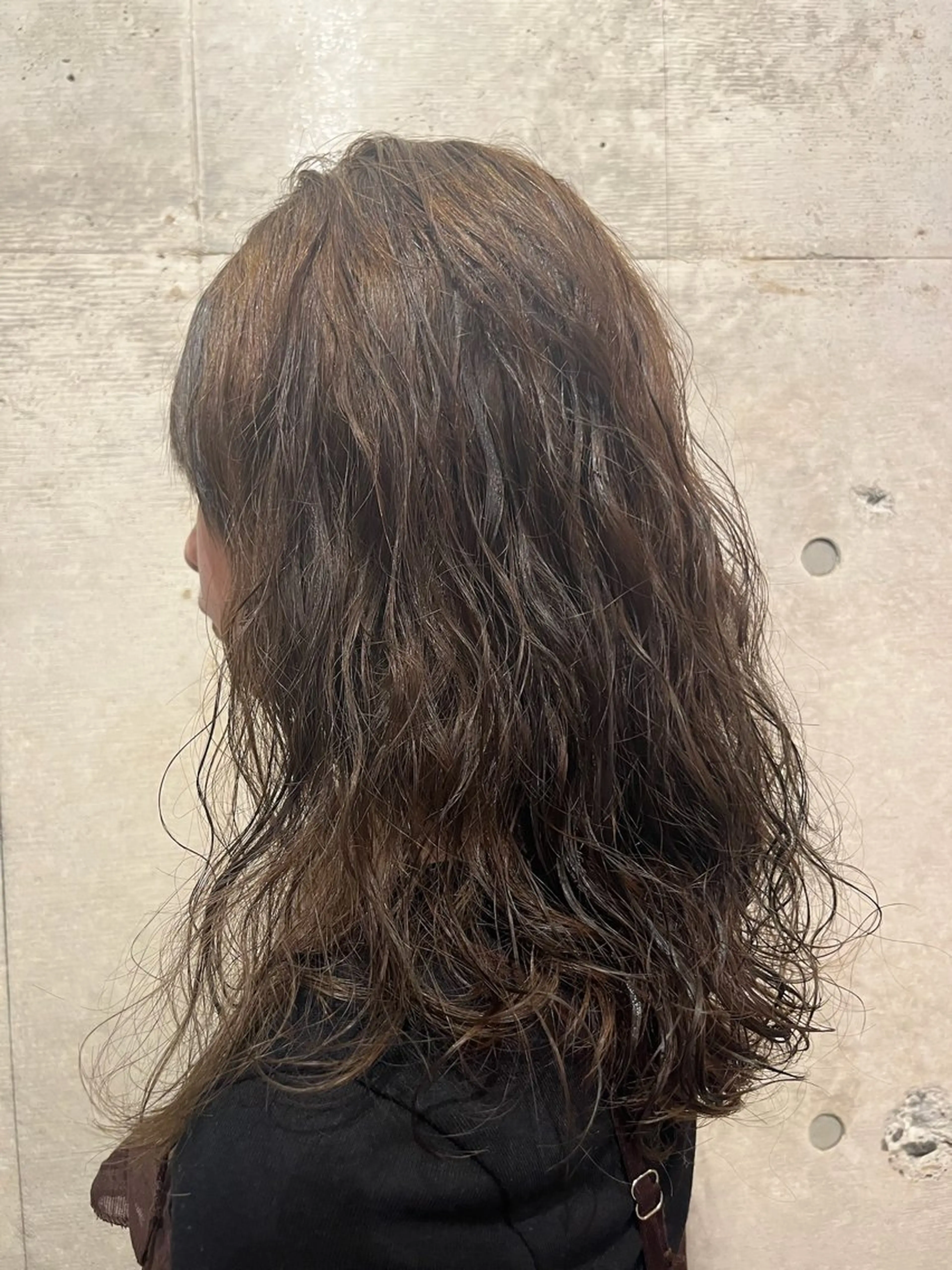 セミロング パーマ セミロングパーマ パーマ «料金🆓カット モデル»キリ🌿のヘアスタイル