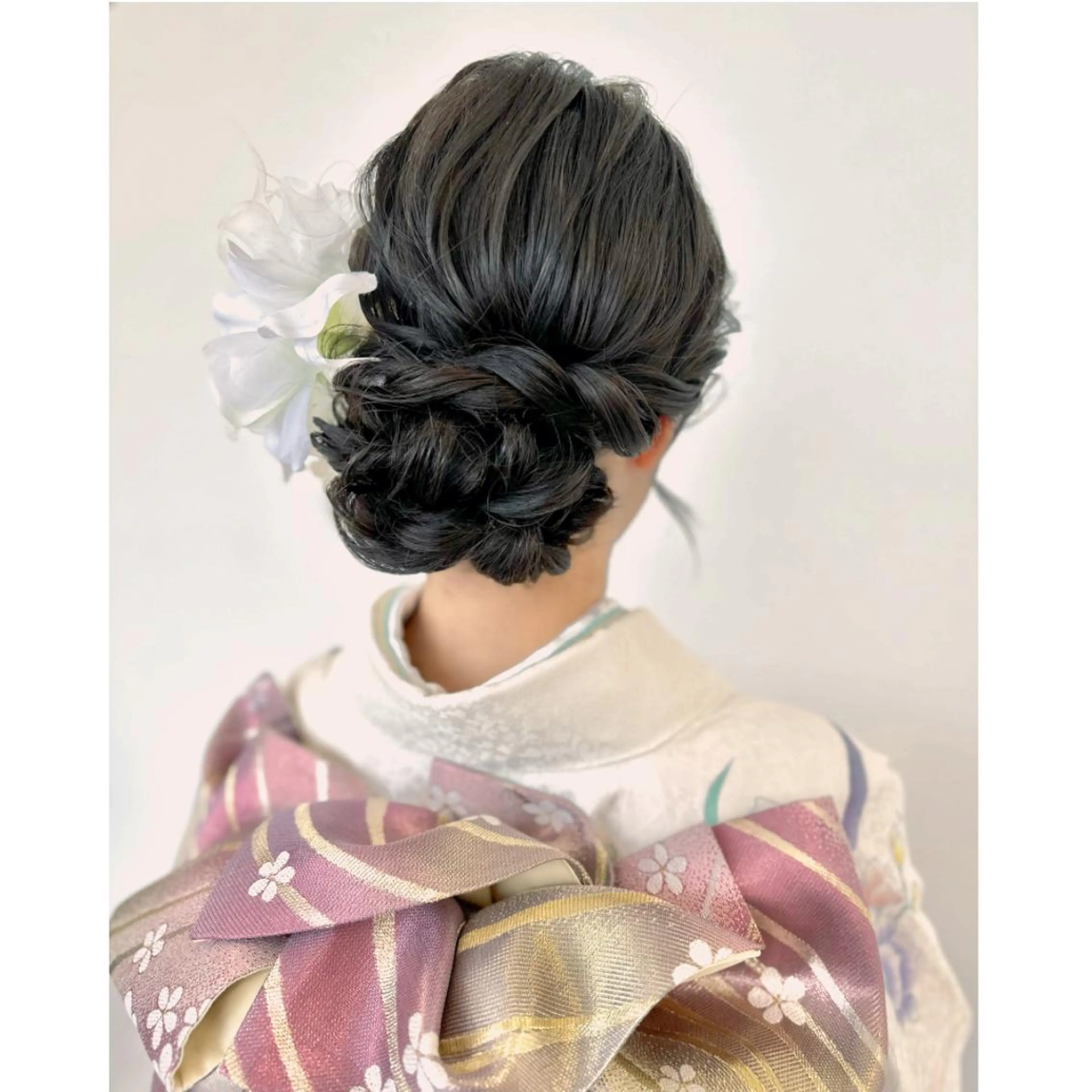 ロング カラー パーマ ヘアアレンジ メンズ キッズ 成人式 ヘアセット BRAIDS💎愛子 大人ハイライト💎のヘアスタイル