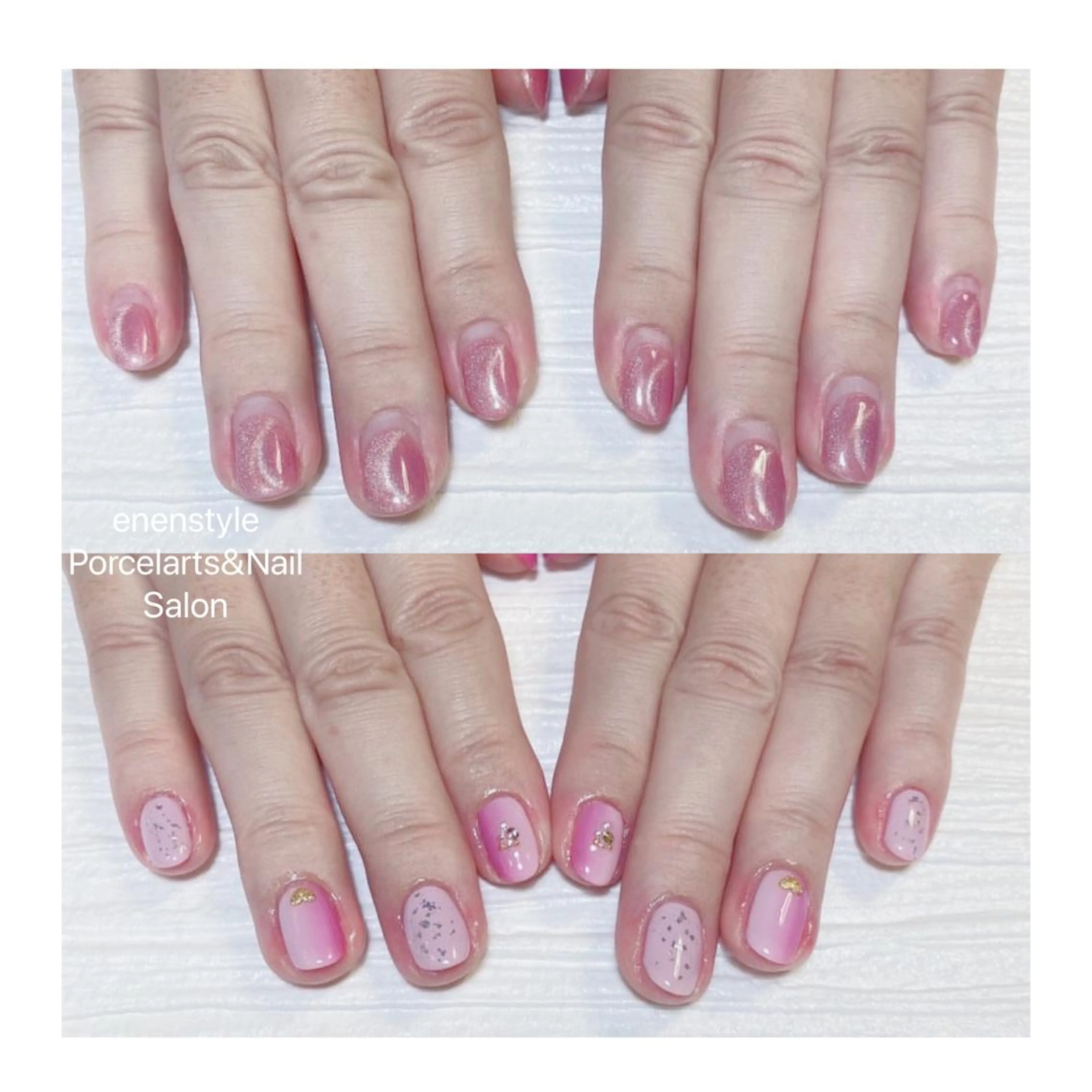 ショート ネイル ハンドネイル 👑enen style👑のネイルデザイン