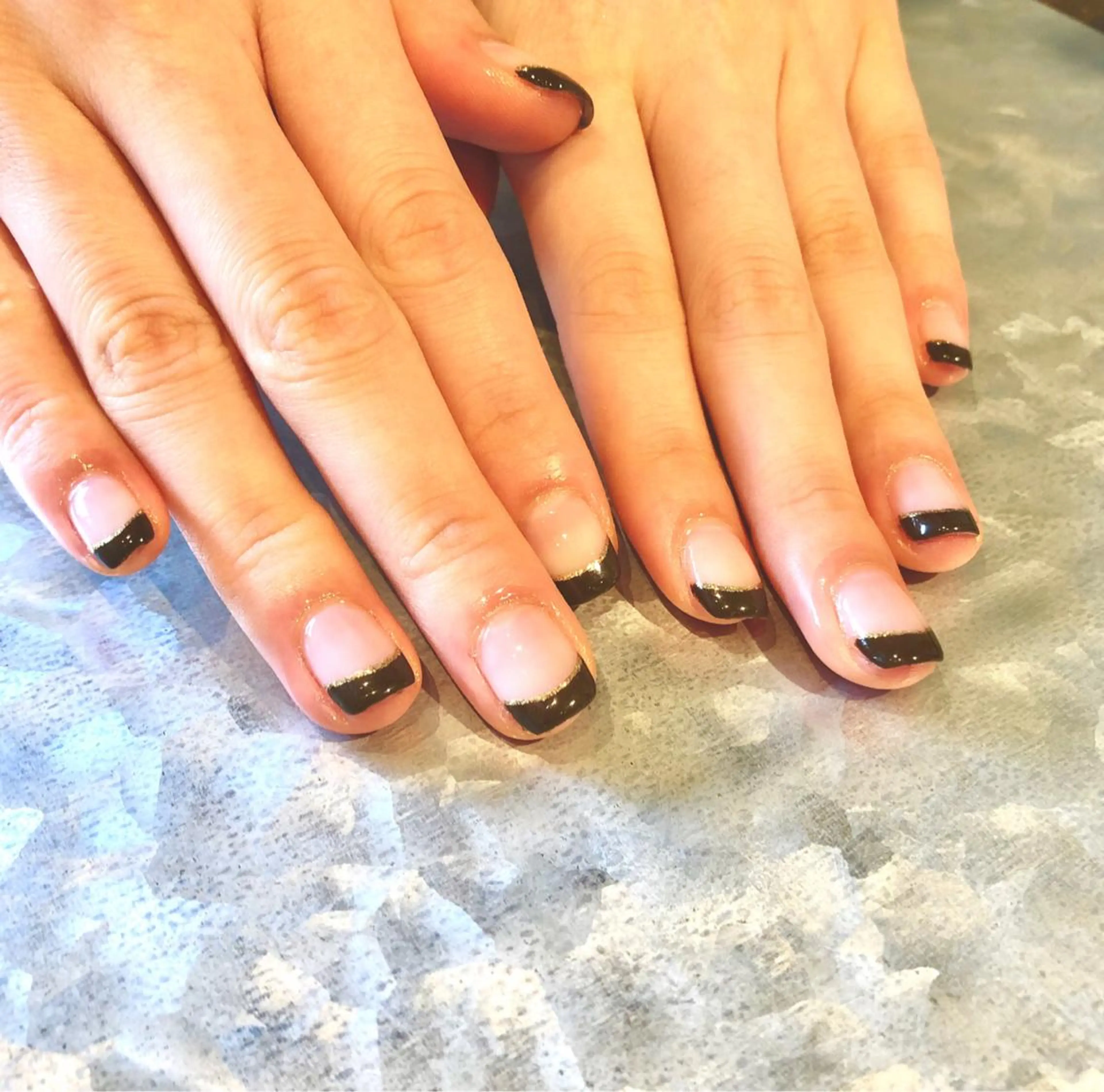 ネイル ブラウン フレンチネイル TRAM-nail moriizumiのネイルデザイン