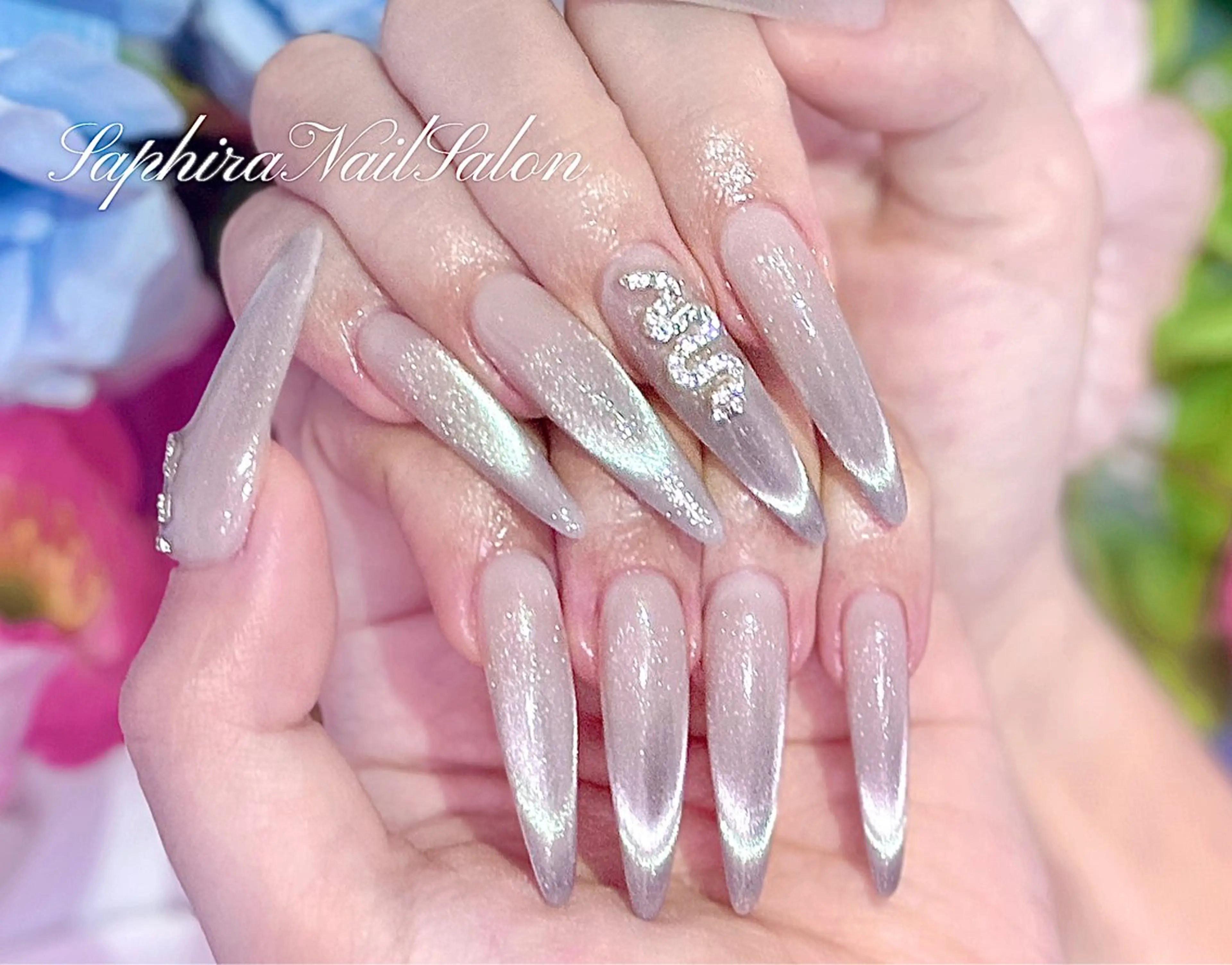 カラー ハンドネイル Saphiraネイル サロン錦糸町のネイルデザイン