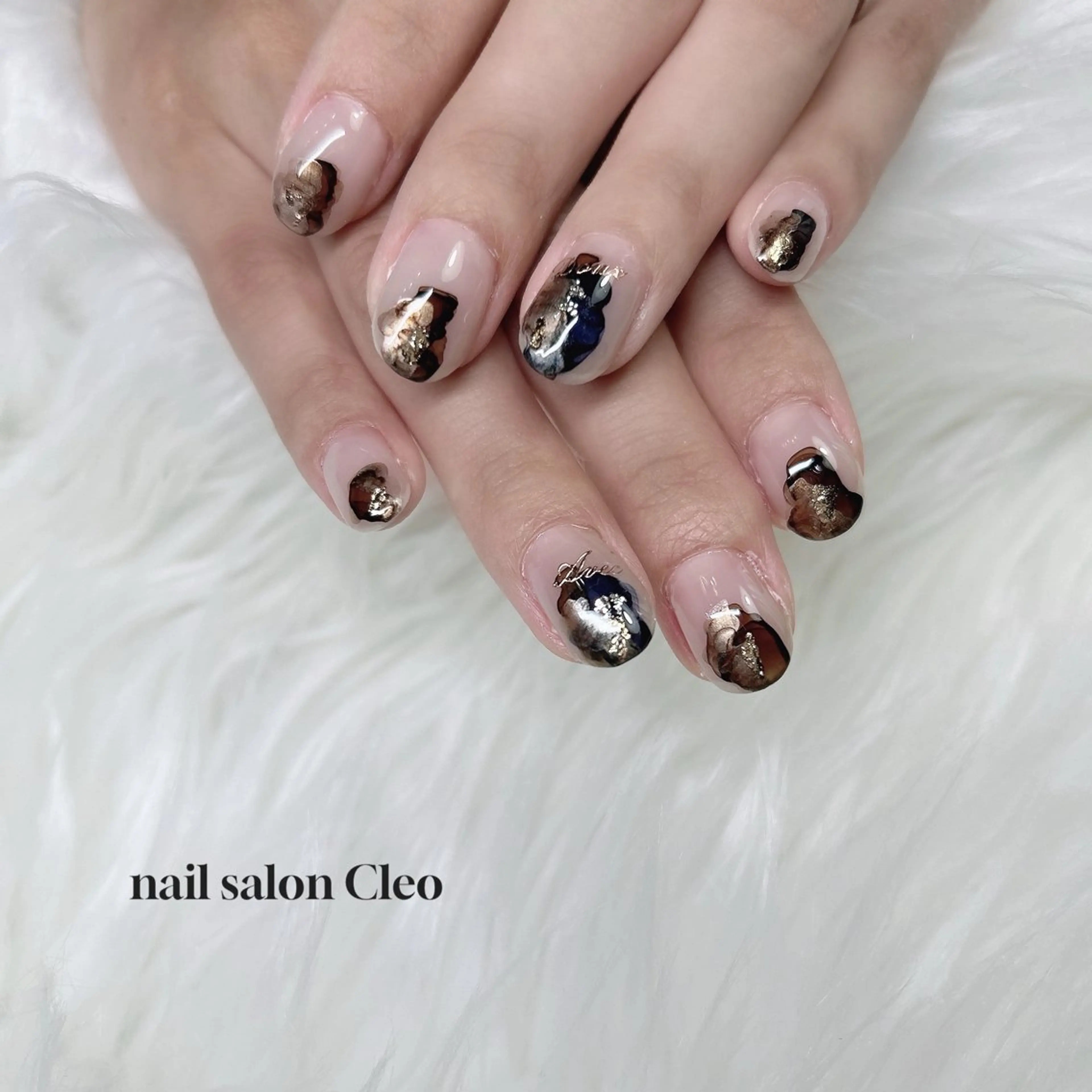 ネイル アートネイル クリアネイル ニュアンスネイル Cleo クレオのネイルデザイン