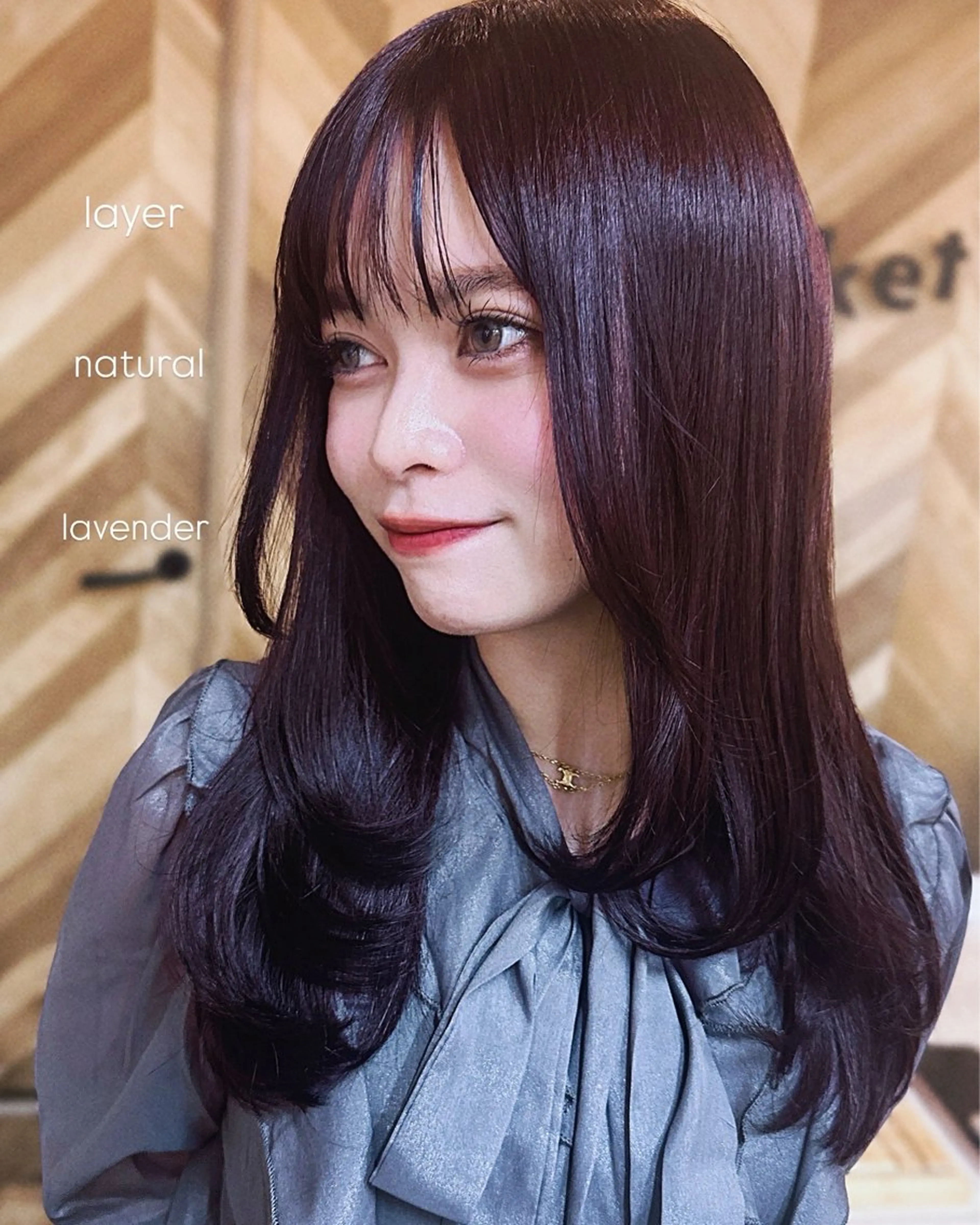 ロング カラー ブラウンカラー ラベンダーカラー Pocket仙台 💚モエリのヘアスタイル