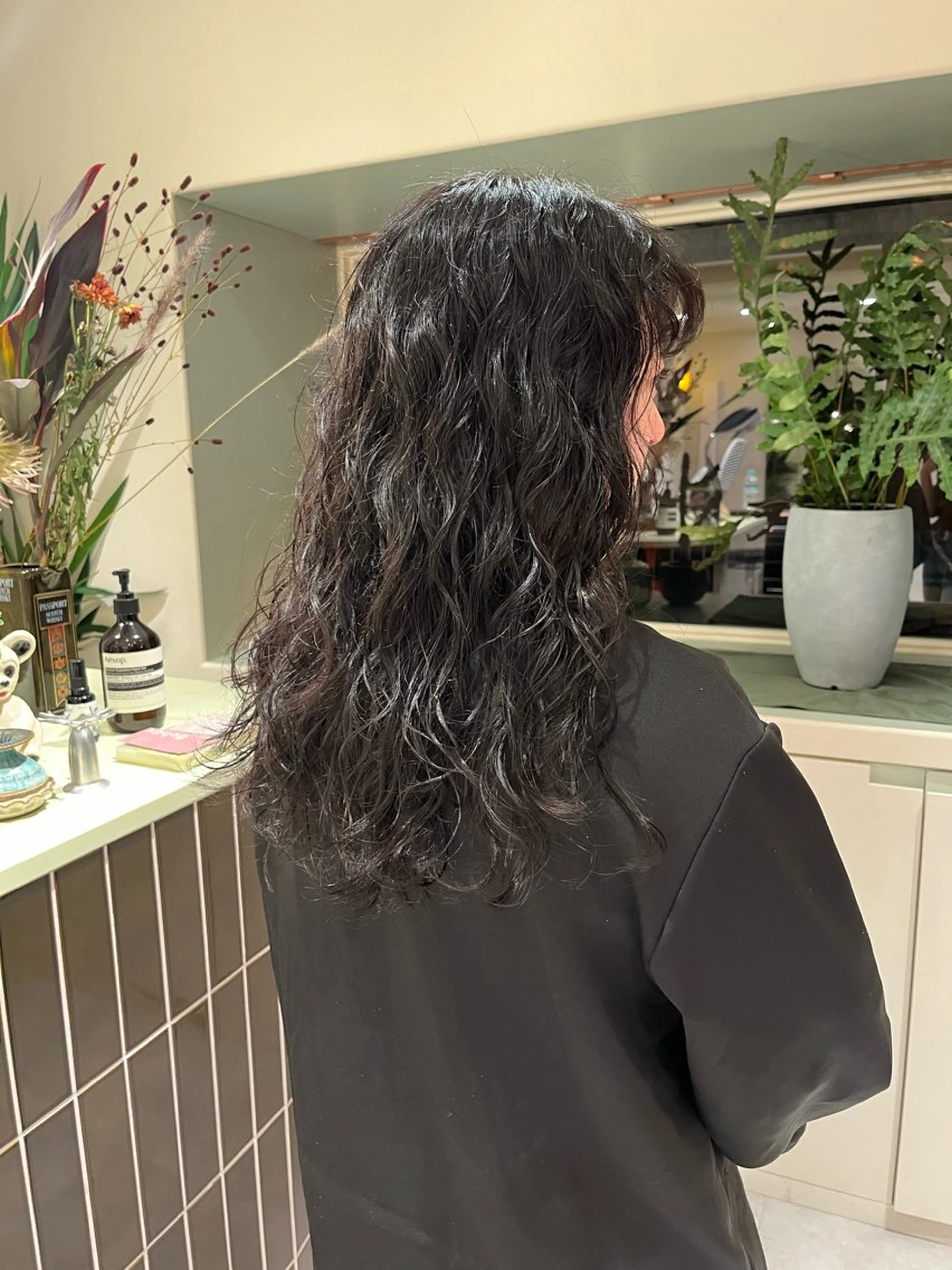 セミロング パーマ セミロングパーマ カット パーマ ヘアセット🎀パーマ Tsubasaのヘアスタイル