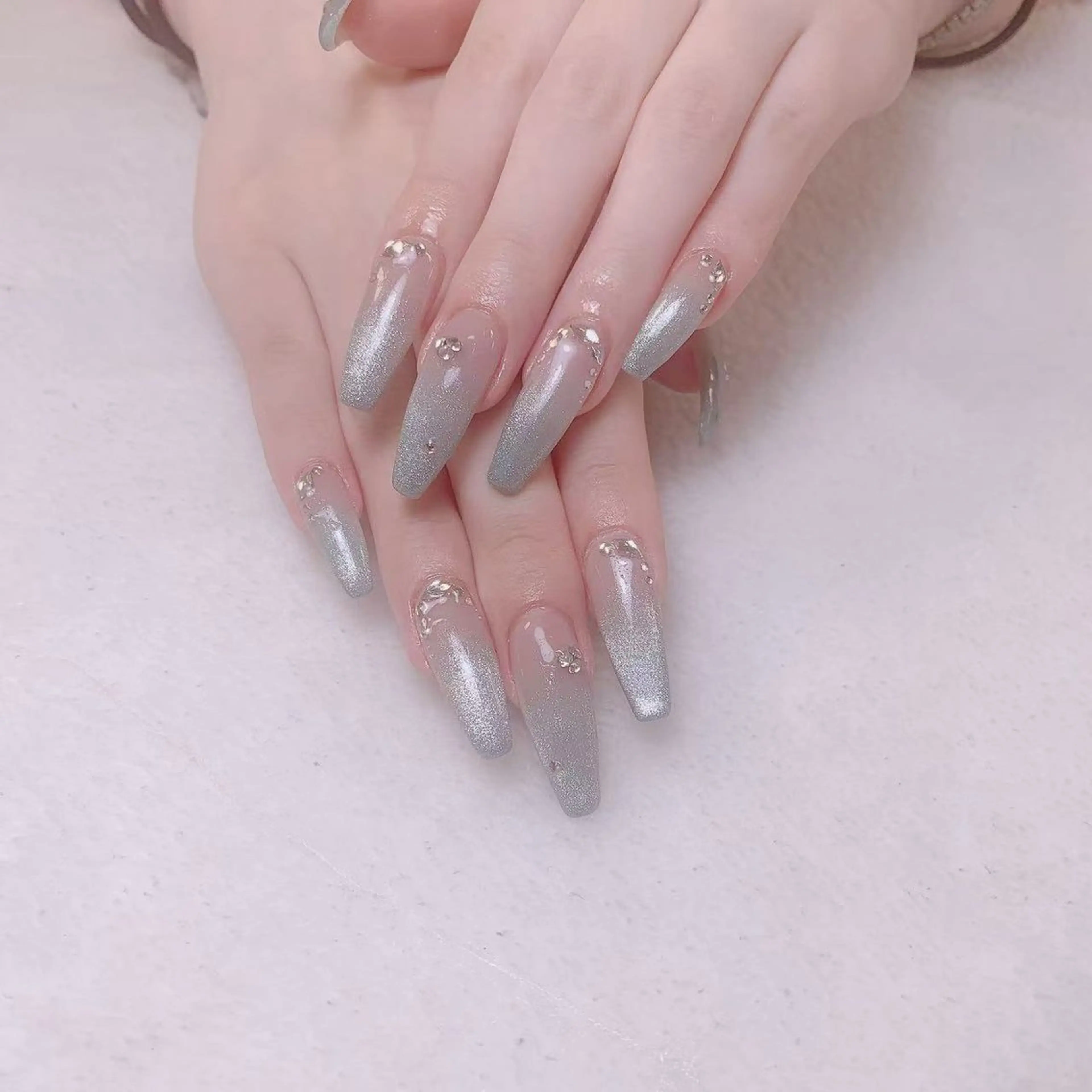 ネイル 長さ出し ネイルチップ Amina nail salonのネイルデザイン
