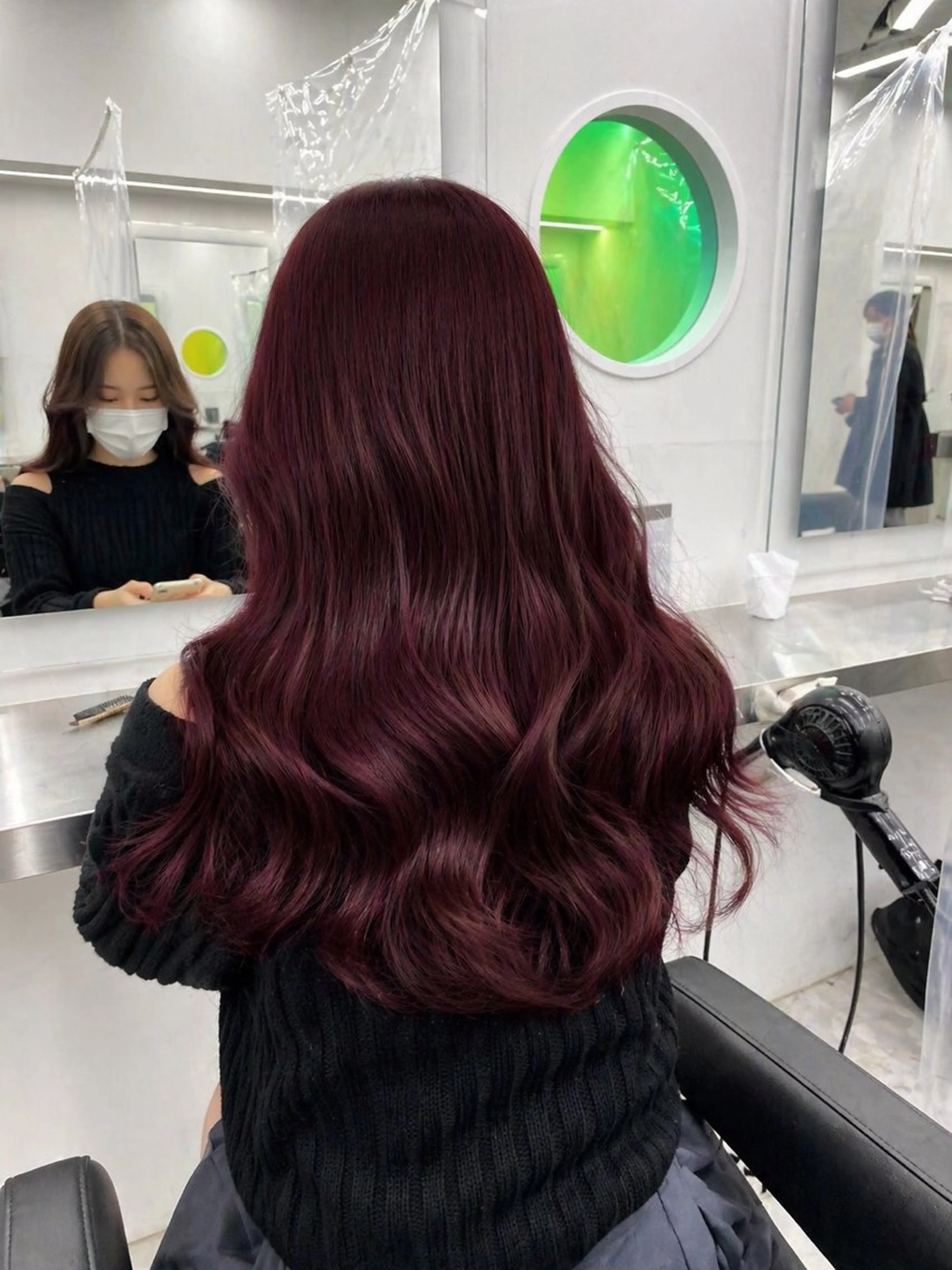 ロング カラー ヘアカラー トリートメント ヘアセット NANA💓韓国ヘア /レイヤー/暖色💓のヘアスタイル
