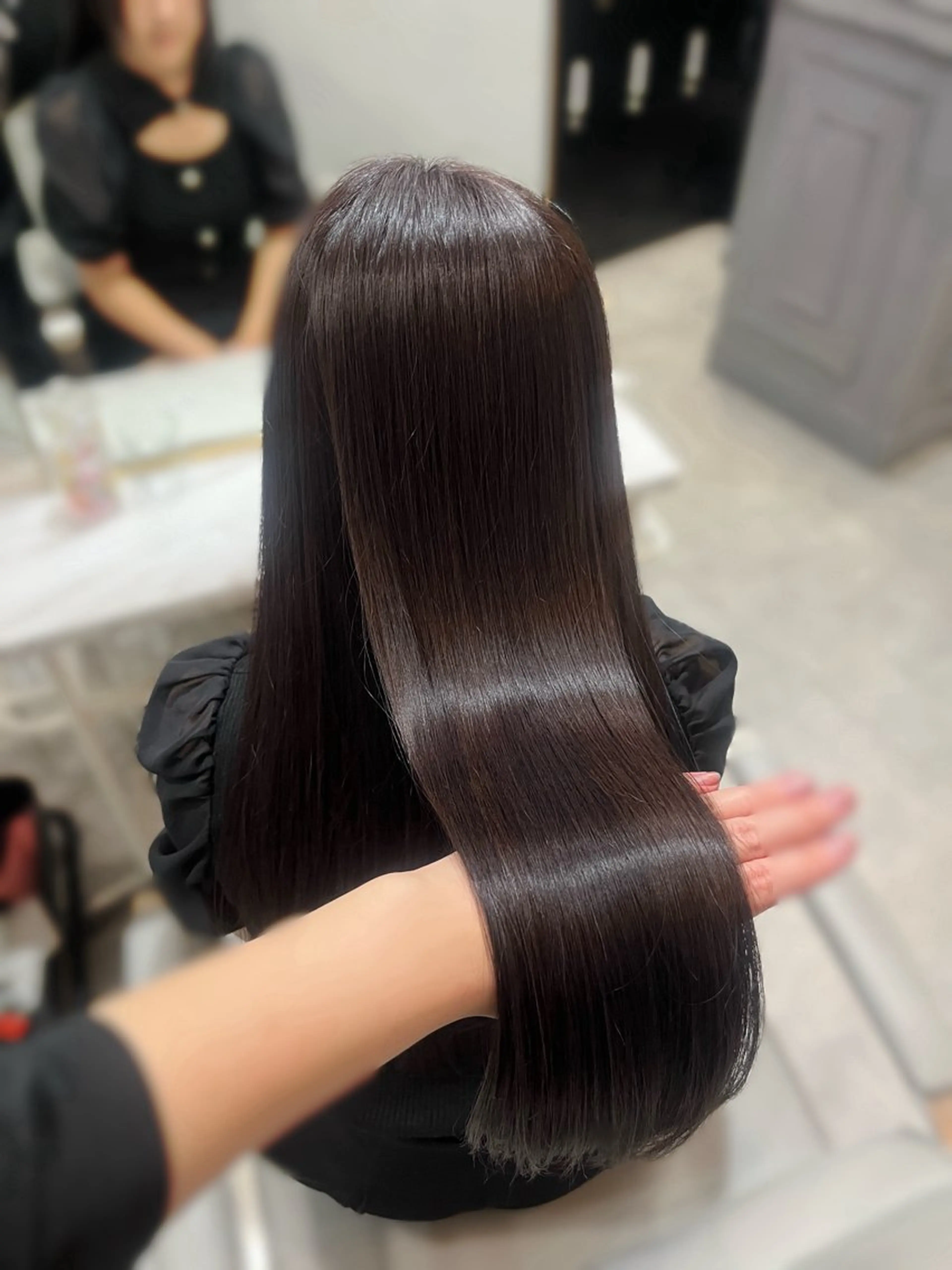 ロング カラー カット ヘアカラー トリートメント 🎀透明感 カラー🎀ミズキのヘアスタイル