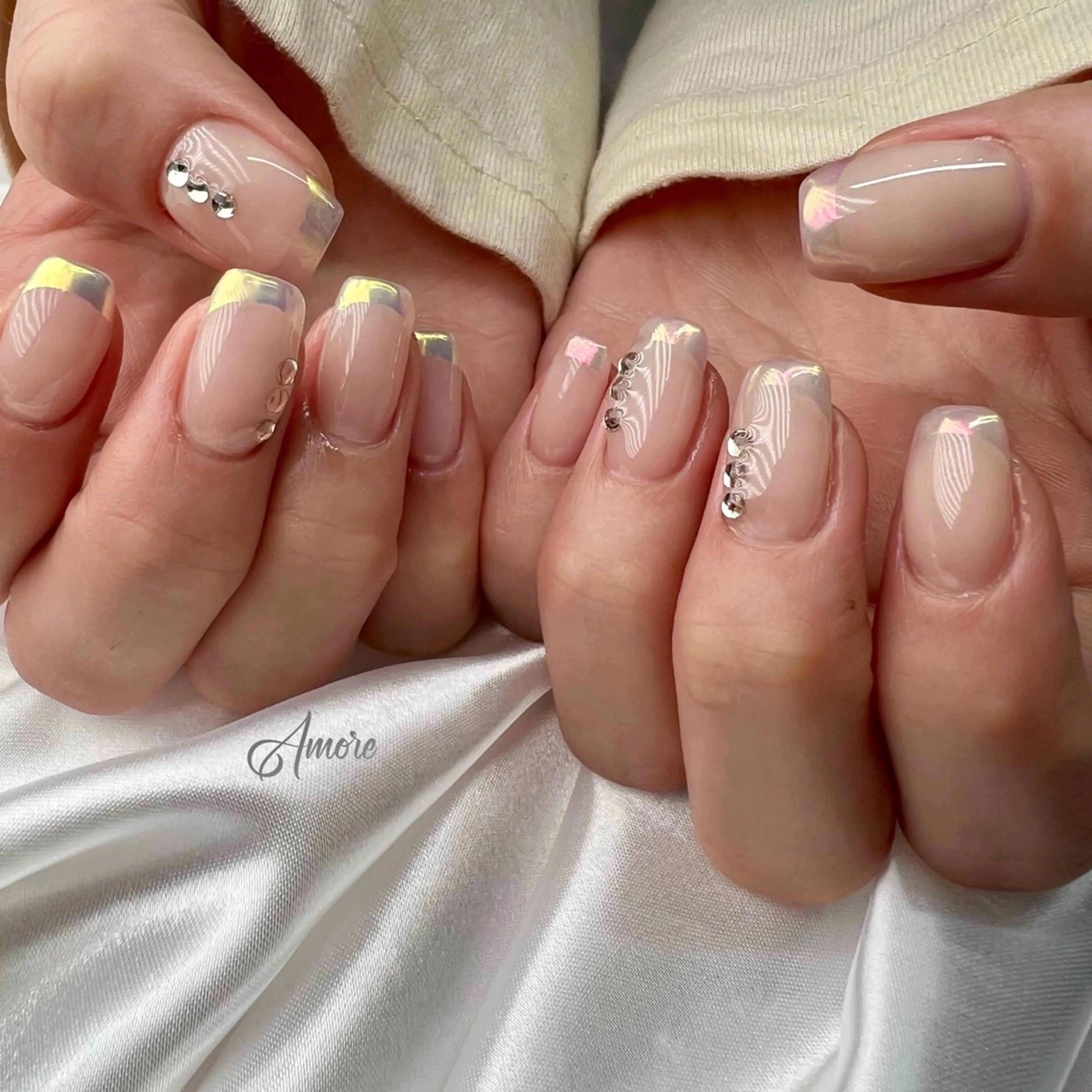 ネイル ジェルネイル キラキラネイル 韓国ネイル パラジェル You kyehwaのネイルデザイン