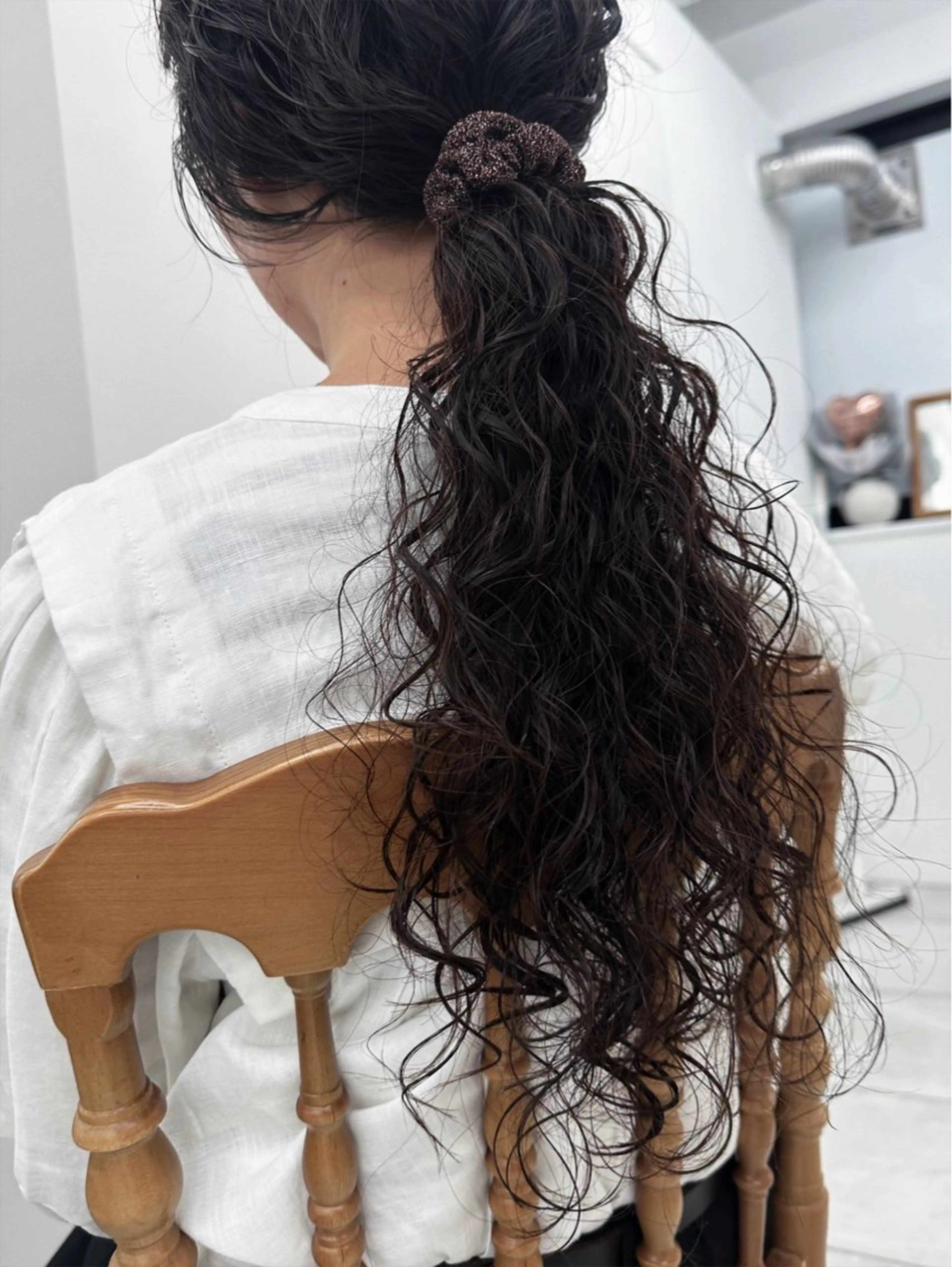 ロング カラー パーマ キッズ カット パーマ トリートメント オトナヘア🌸 harukaのヘアスタイル