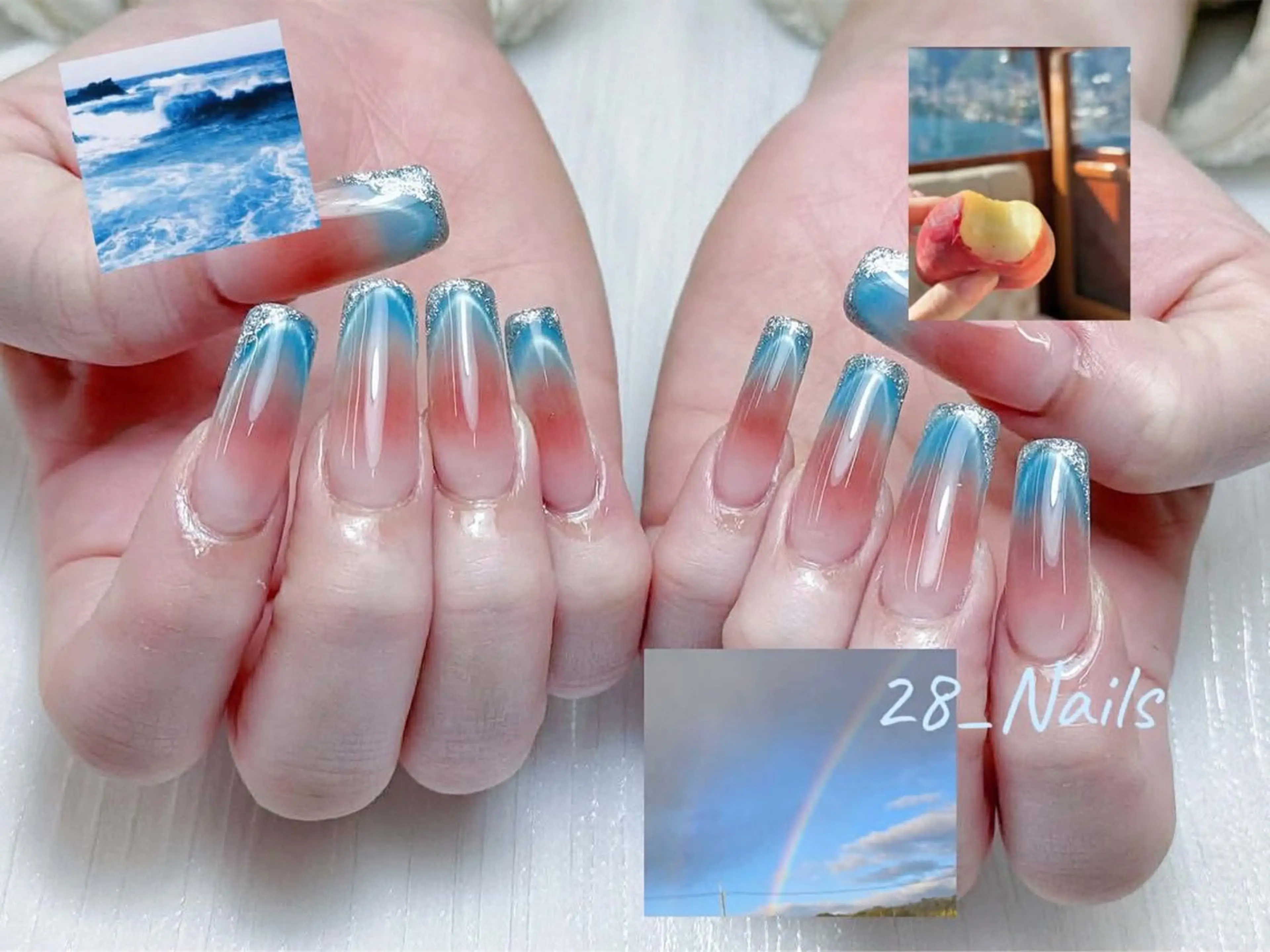 ロング ハンドネイル 28nails .thaoのネイルデザイン