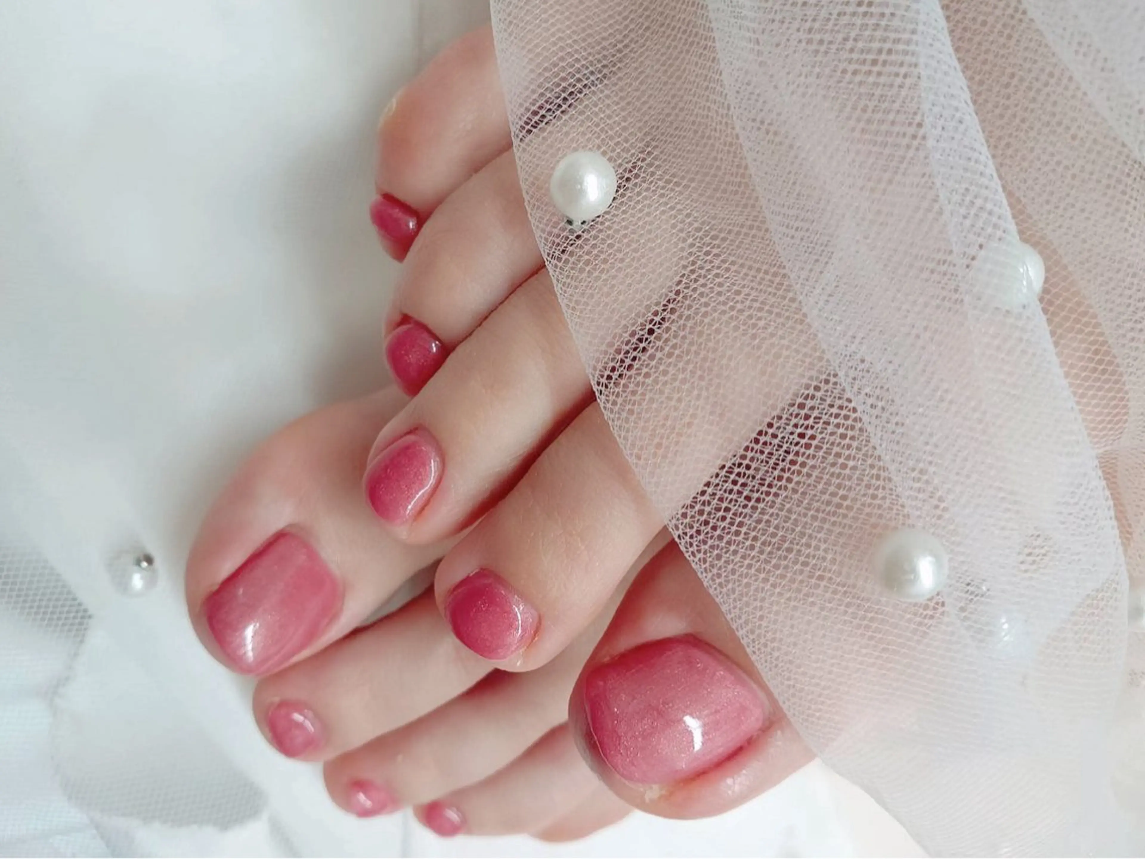 ご新規さま限定💖フット👣ワンカラー・ラメグラデーション（オフ込み）の写真