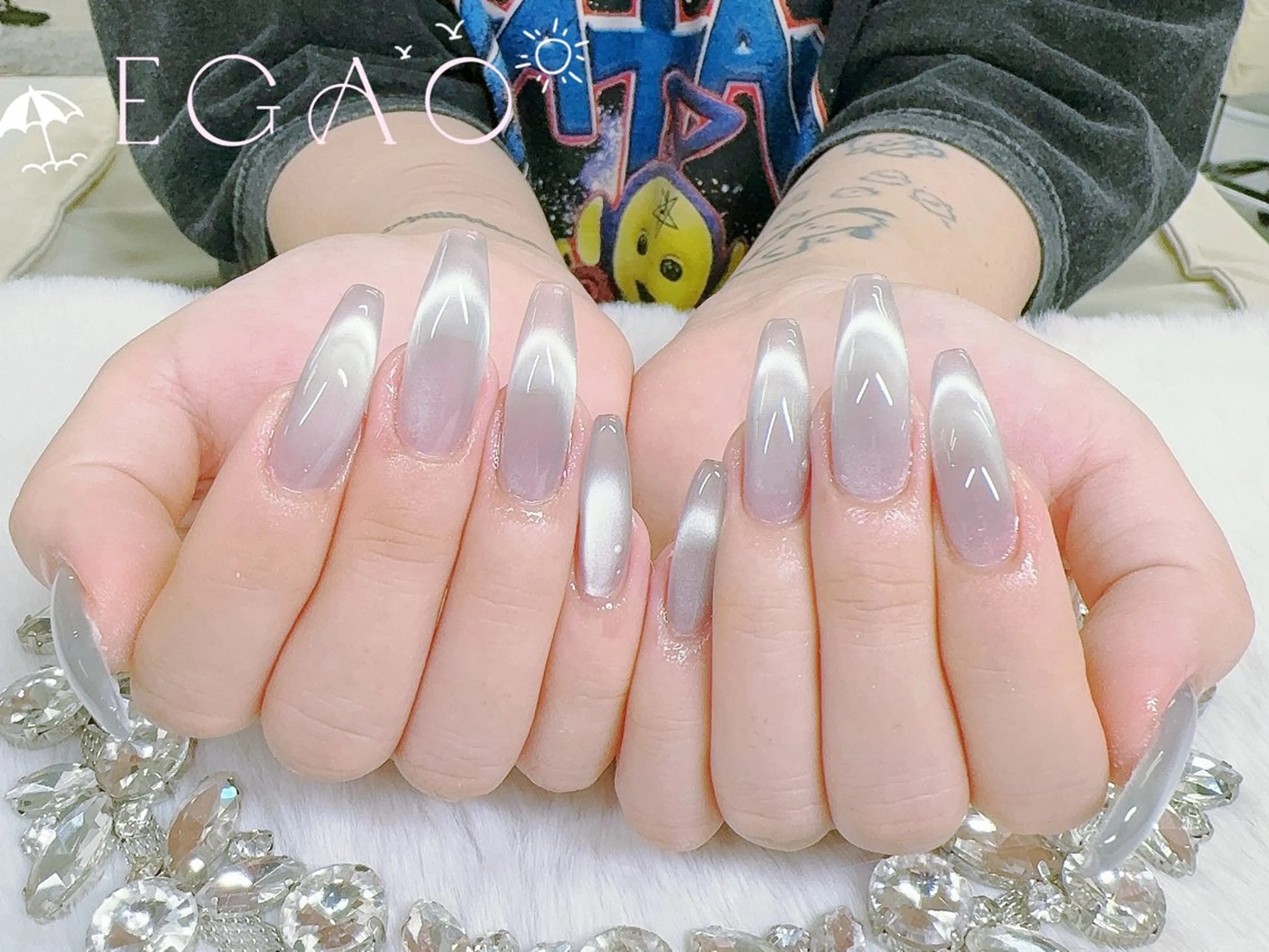 ネイル ジェルネイル パラジェル ハンドネイル Egao Nail錦糸町店のネイルデザイン