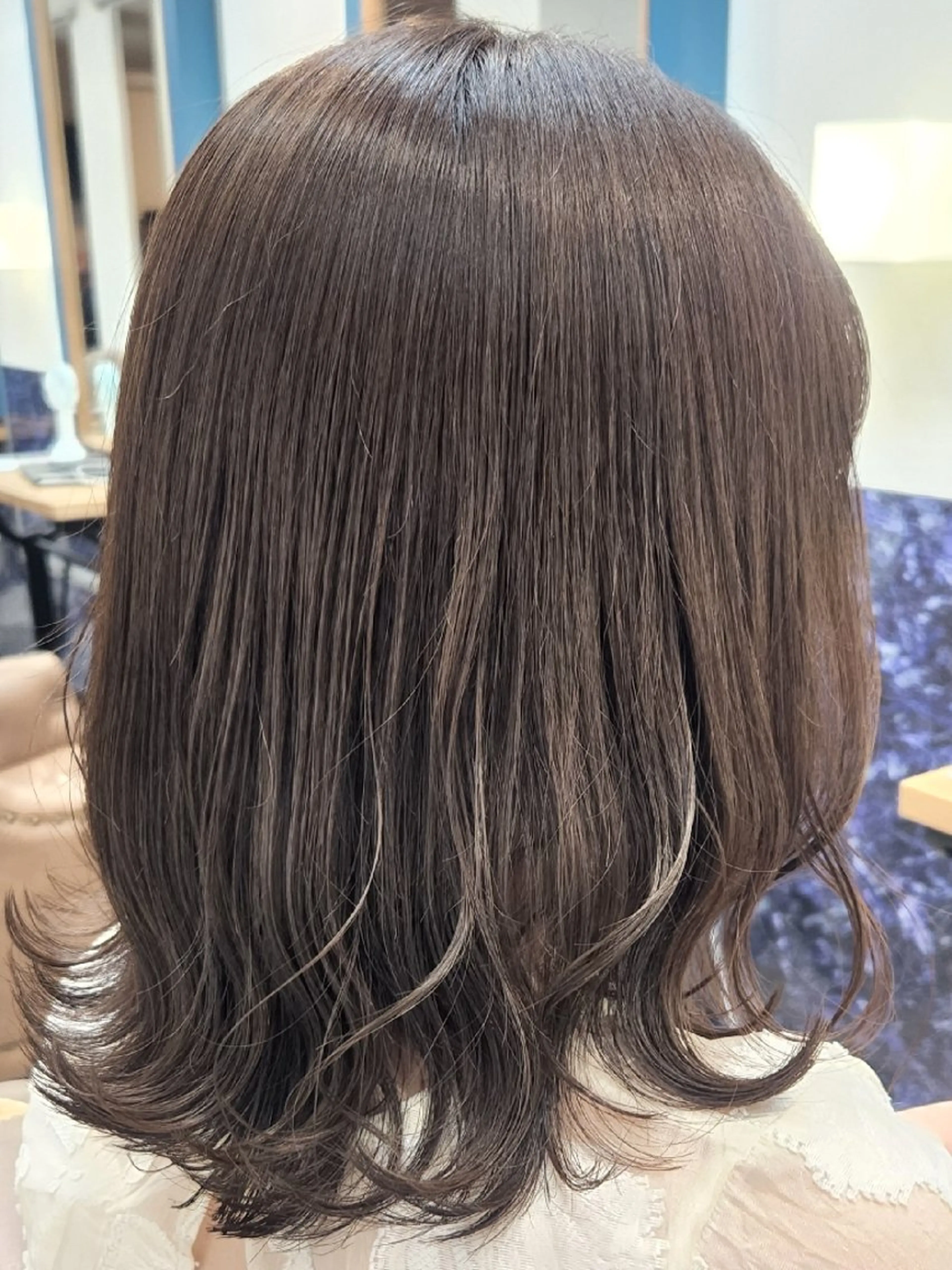 セミロング カラー ブラウンカラー ヘアカラー 🌟あかり🌟 #Sign hairのヘアスタイル