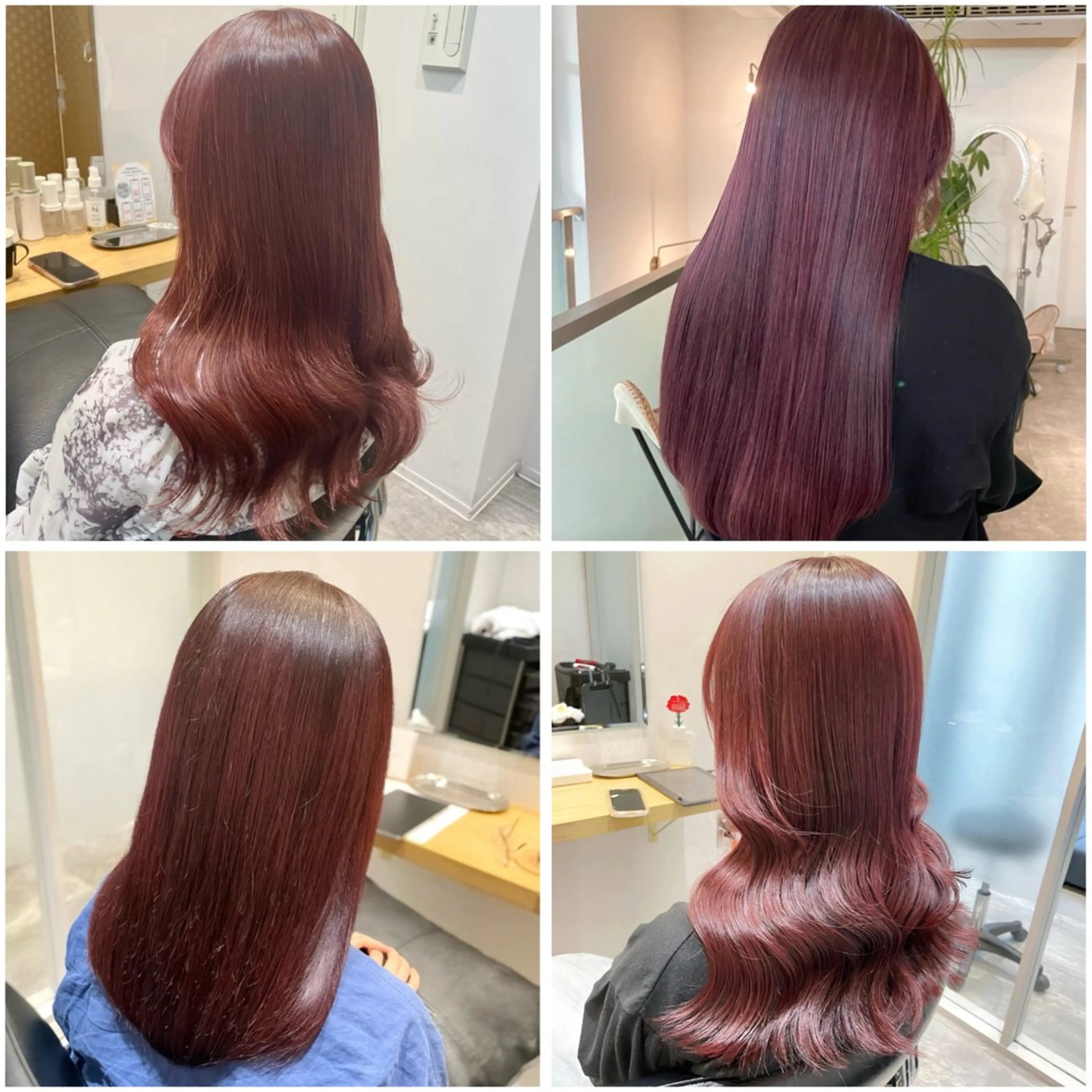 ロング カラー 黒髪 ヘアカラー Jr.stylist 彩乃のヘアスタイル