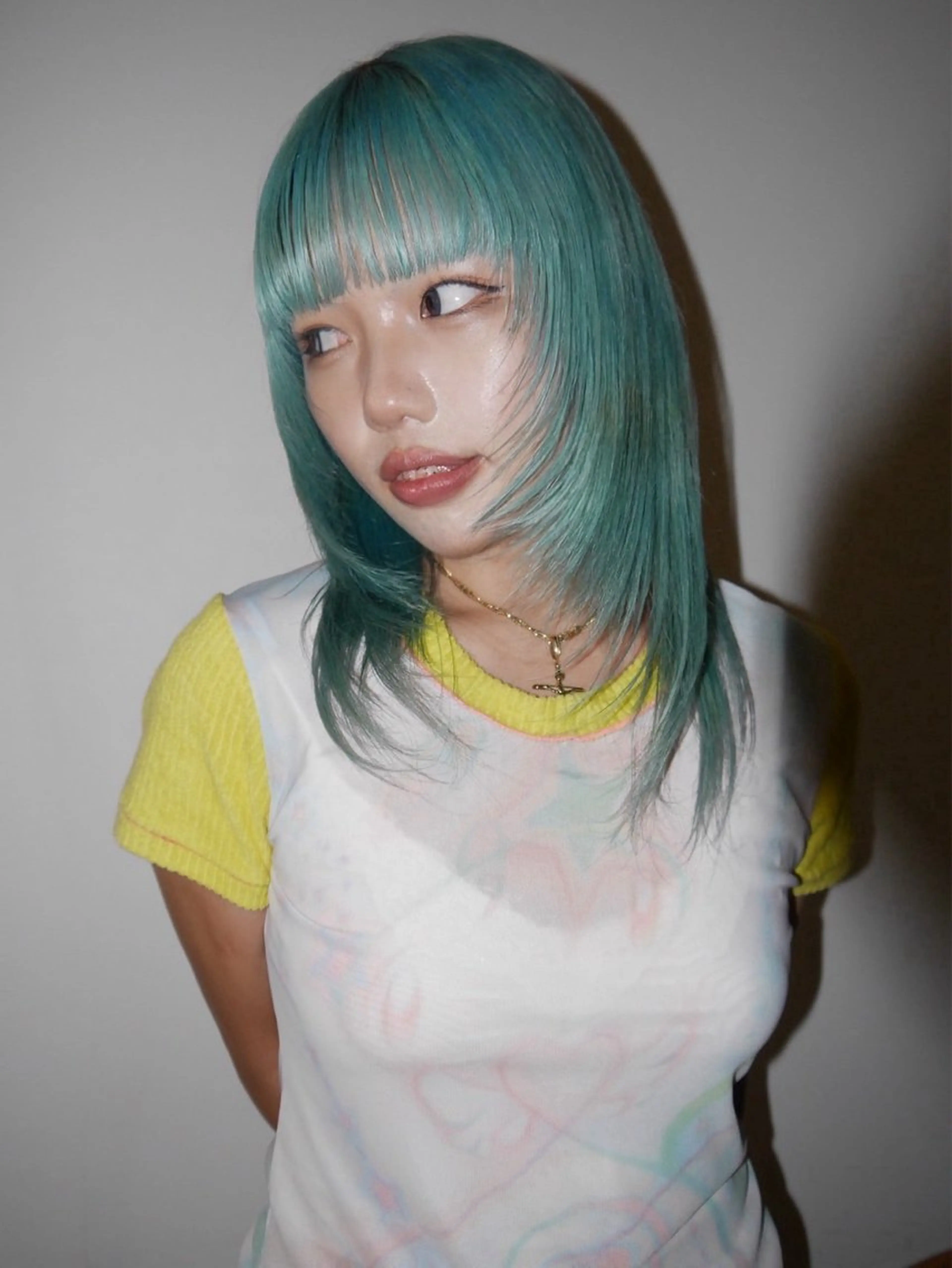 セミロング カラー ヘアカラー KUBO YURAのヘアスタイル