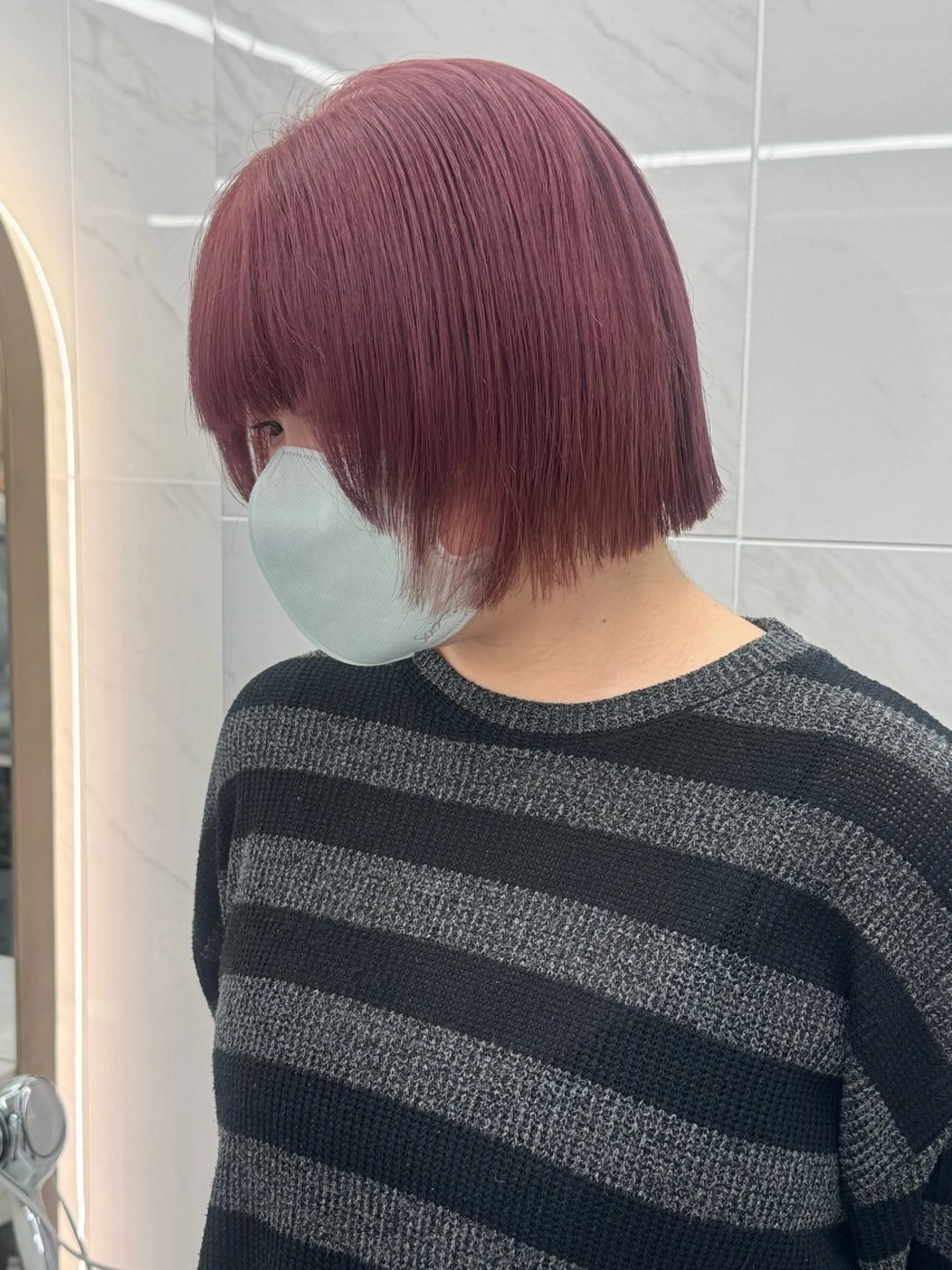ショート カラー ヘアカラー ヘアセット 栄美容師/kiti /ボブ/ケントのヘアスタイル