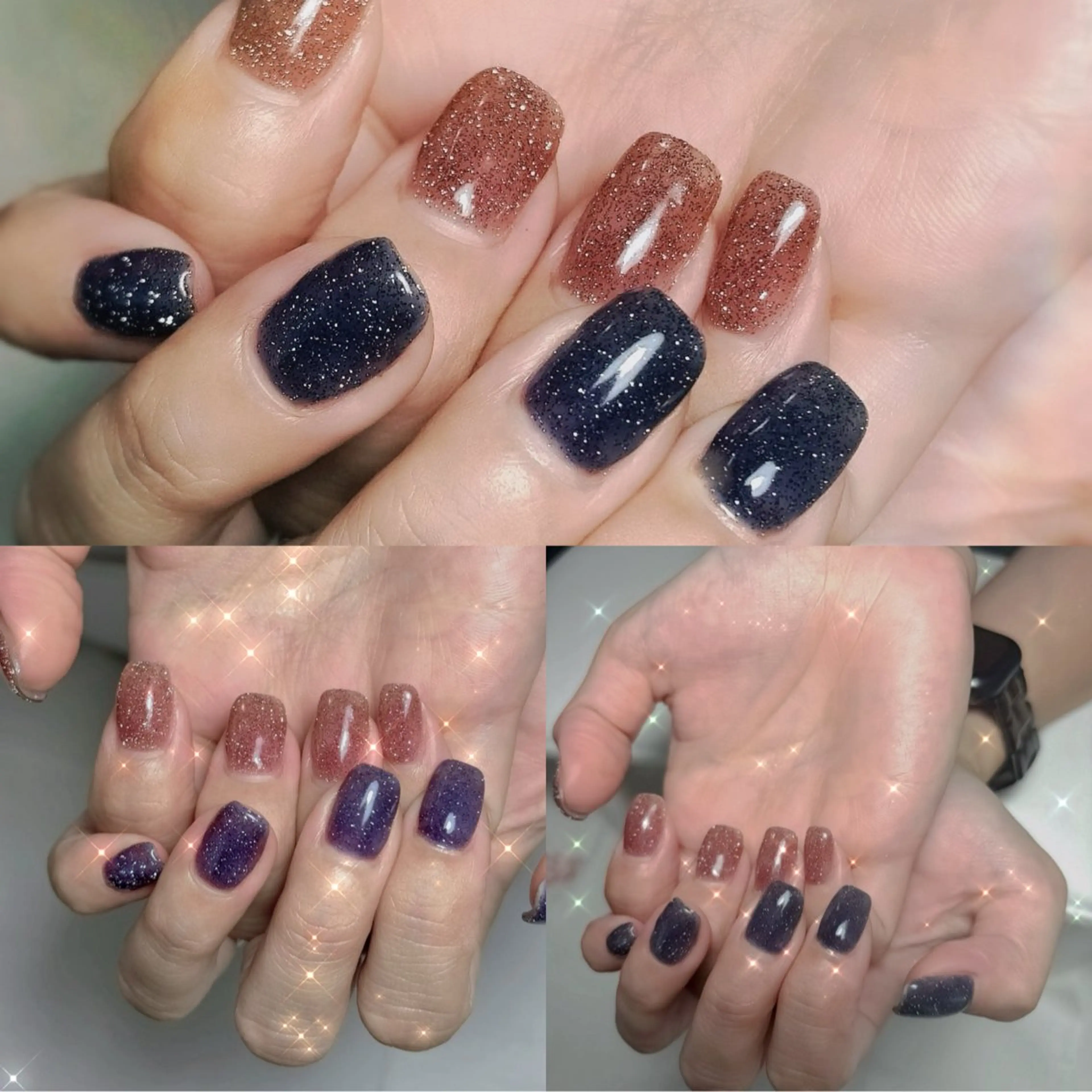 ネイル ジェルネイル ストーンネイル SeaGlass tomoのネイルデザイン
