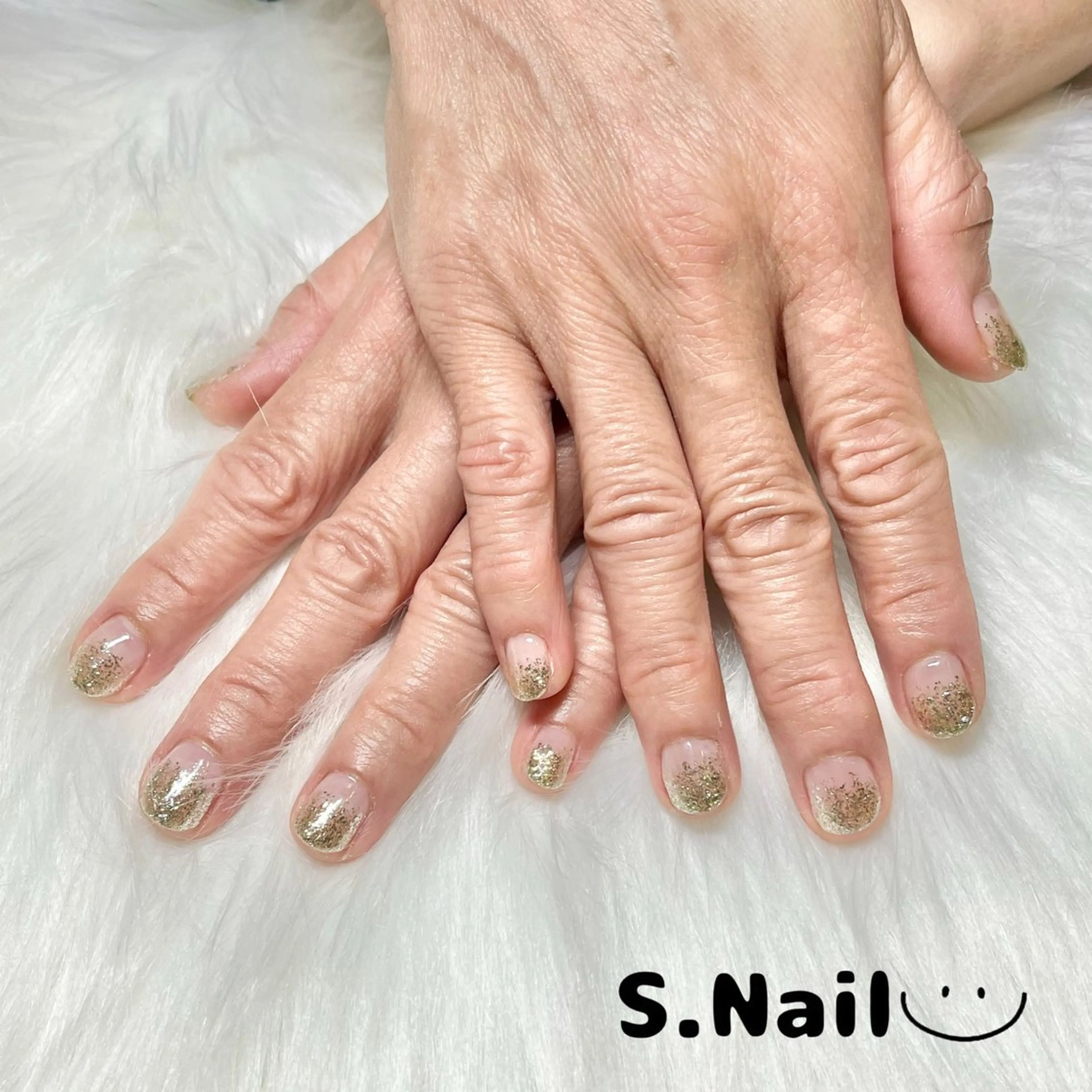 ネイル グラデーション ラメ(グリッター) ラメグラデーション プライベートサロン/ S.Nailのネイルデザイン
