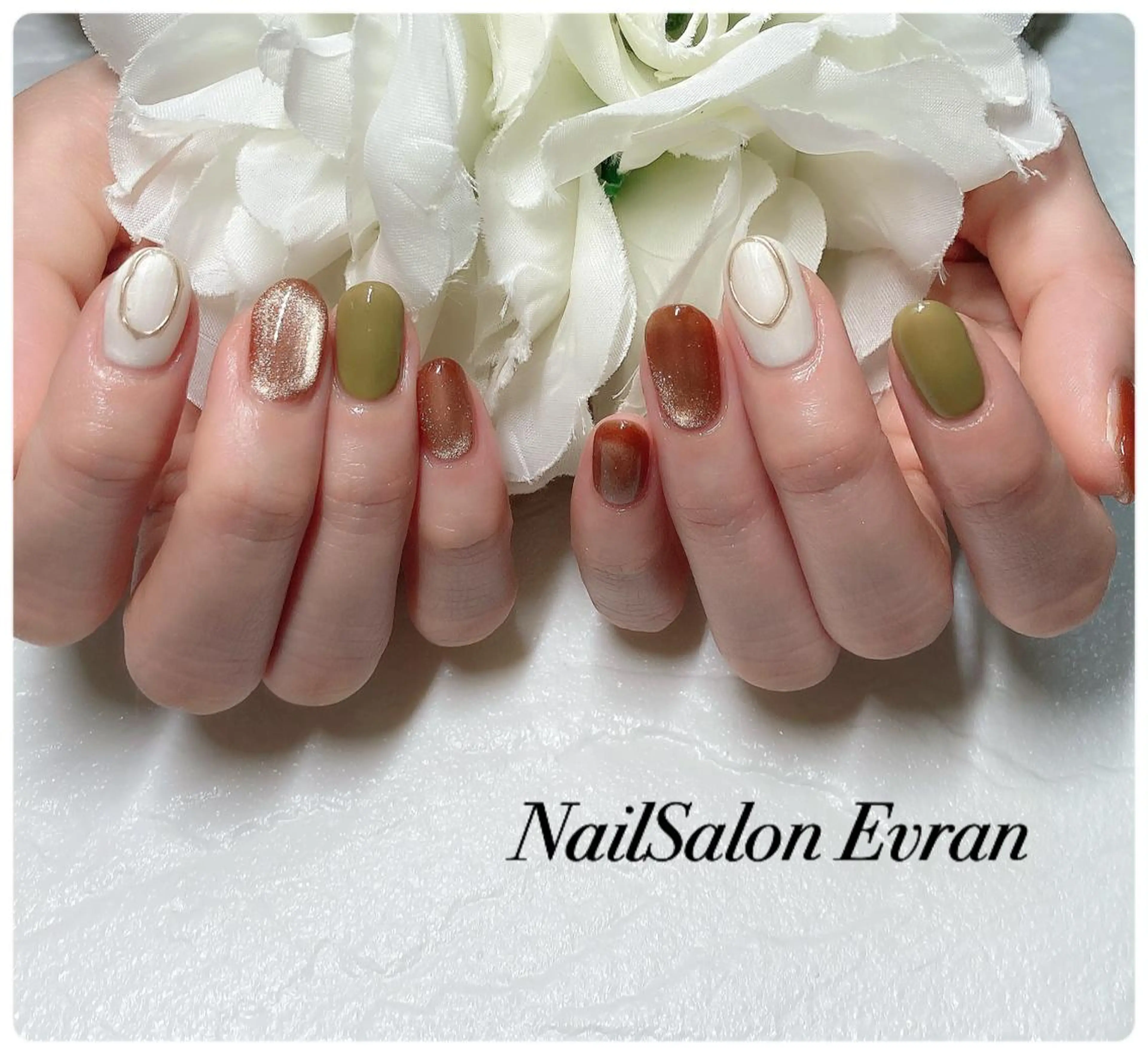 ネイル ニュアンスネイル ハンドネイル Nail salon Evranのネイルデザイン