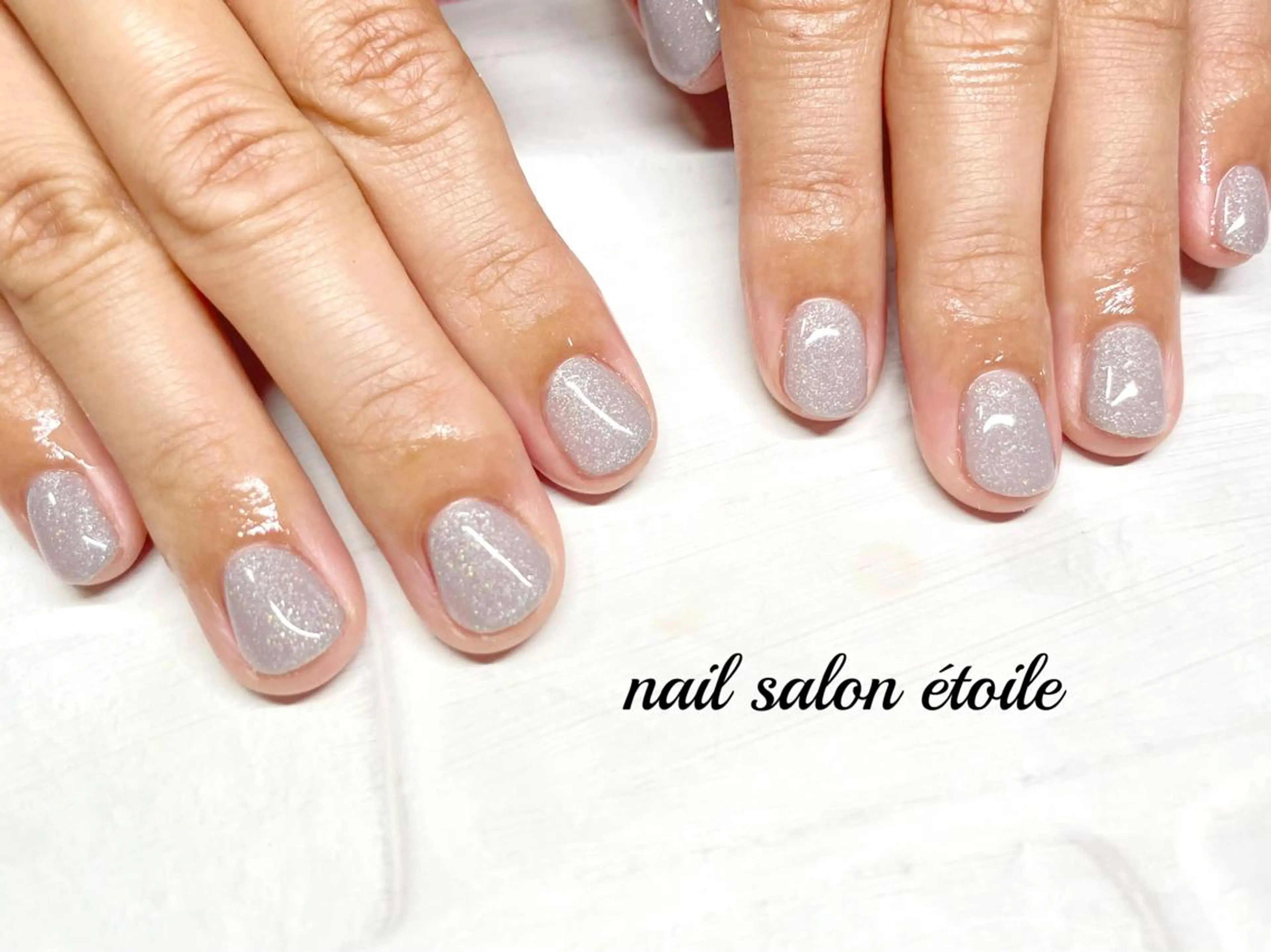 ネイル ジェルネイル ラメ(グリッター) ワンカラーネイル ハンドネイル nail salon étoileのネイルデザイン