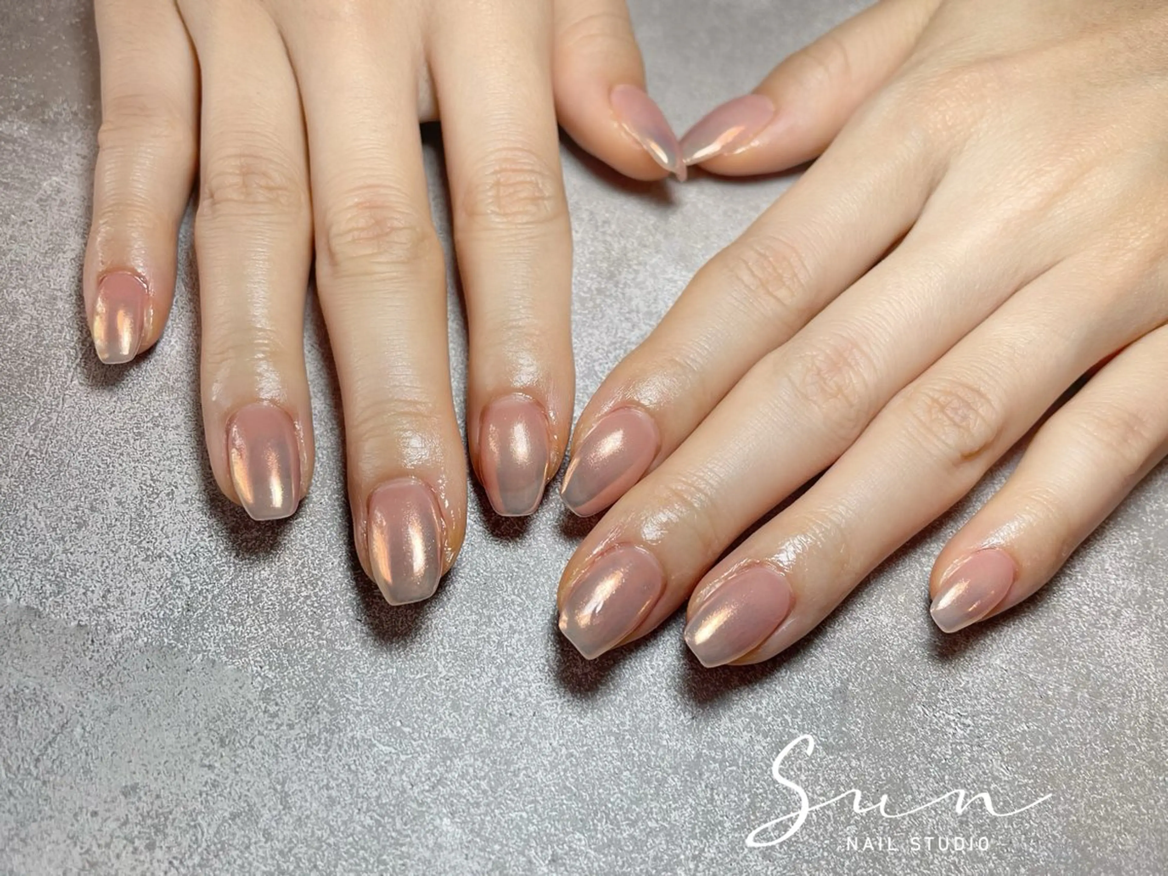 ネイル ミラーネイル SUN nail上本町のネイルデザイン