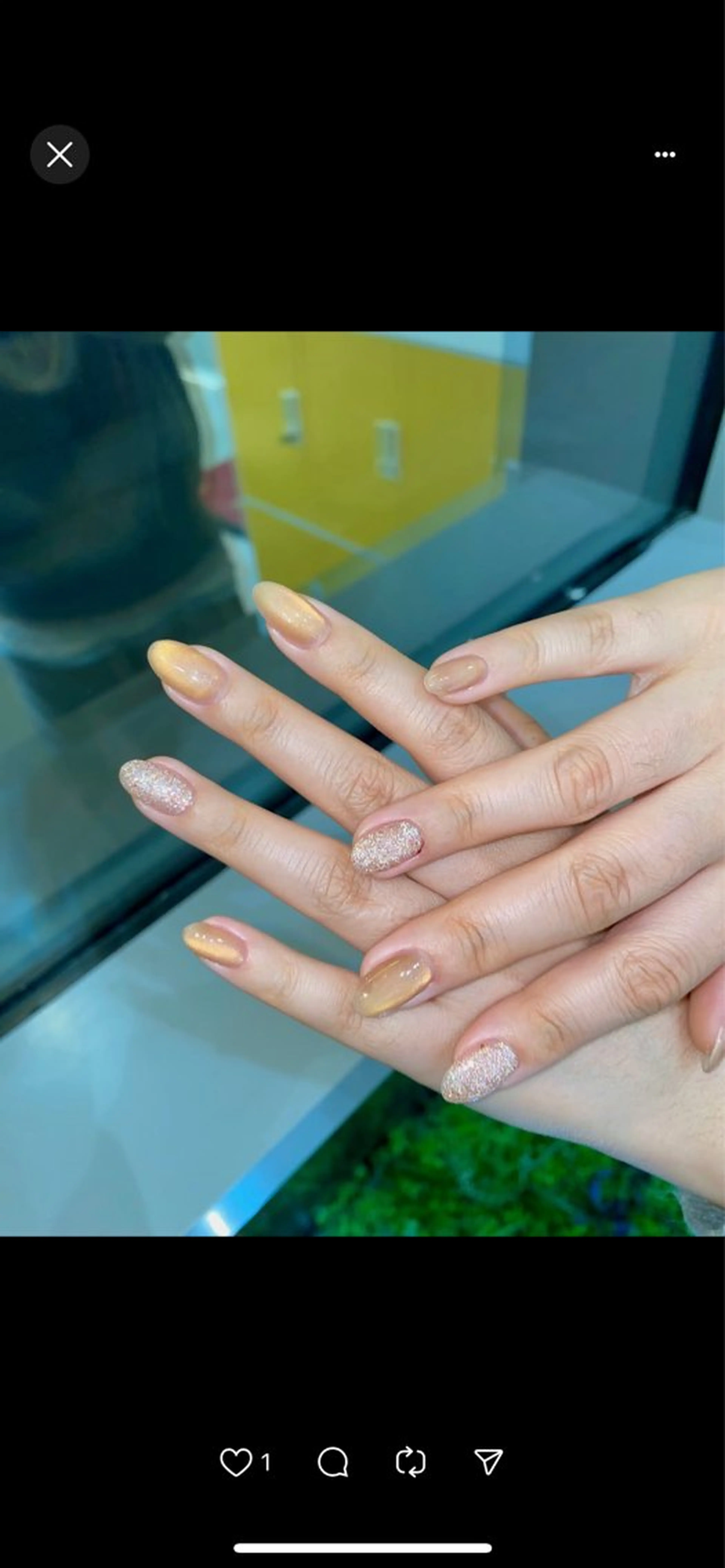 ネイル ラメ(グリッター) マグネットネイル オトク ネイルのネイルデザイン