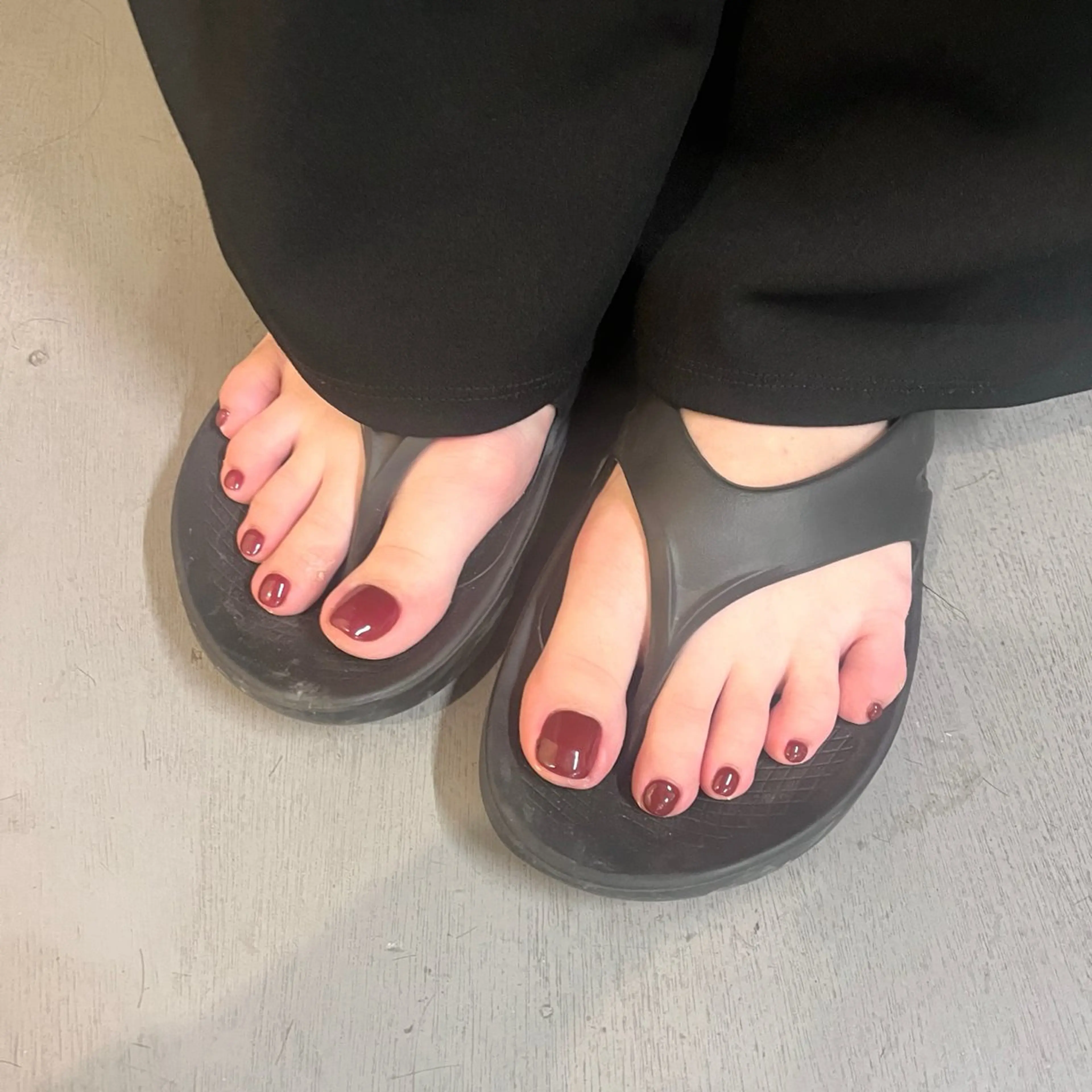 ネイル フットネイル ワンカラーネイル NORAmanaka /渋谷⟡.·*.のネイルデザイン