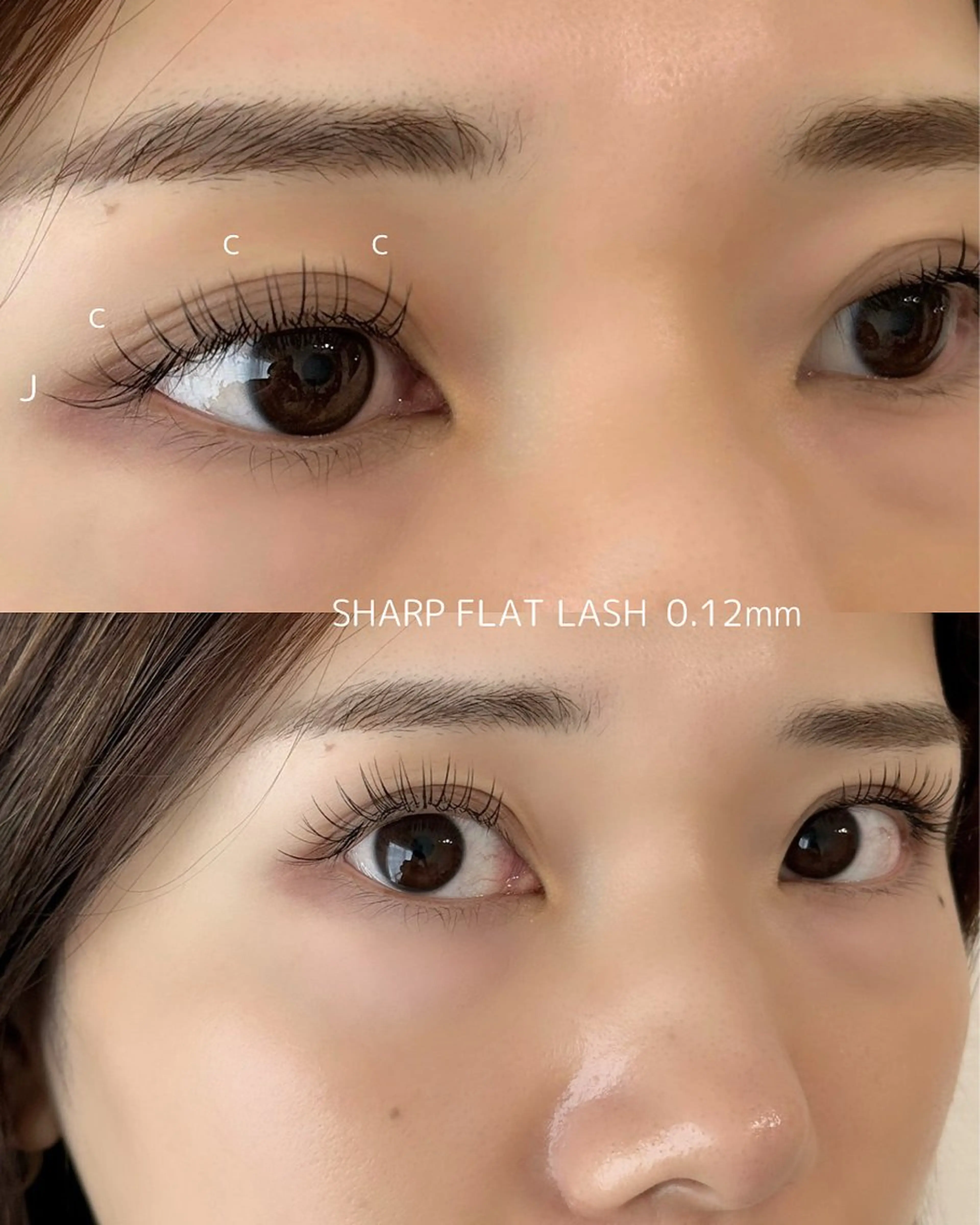 マツエク・マツパ フラットラッシュ eyebird サチのマツエク・マツパデザイン