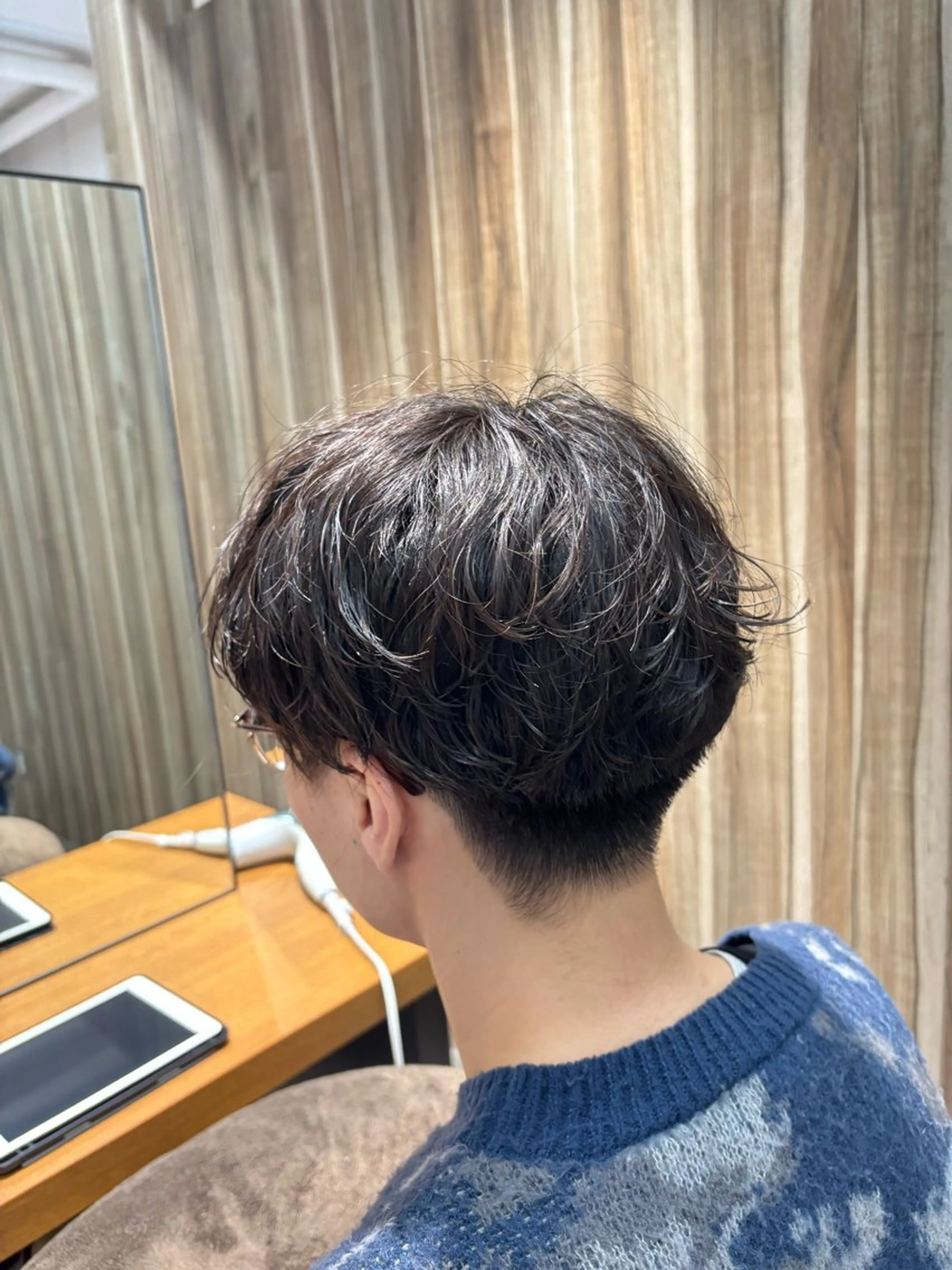 メンズ メンズパーマ シャドーパーマ レディースカラー🧡 🫧Akariのヘアスタイル