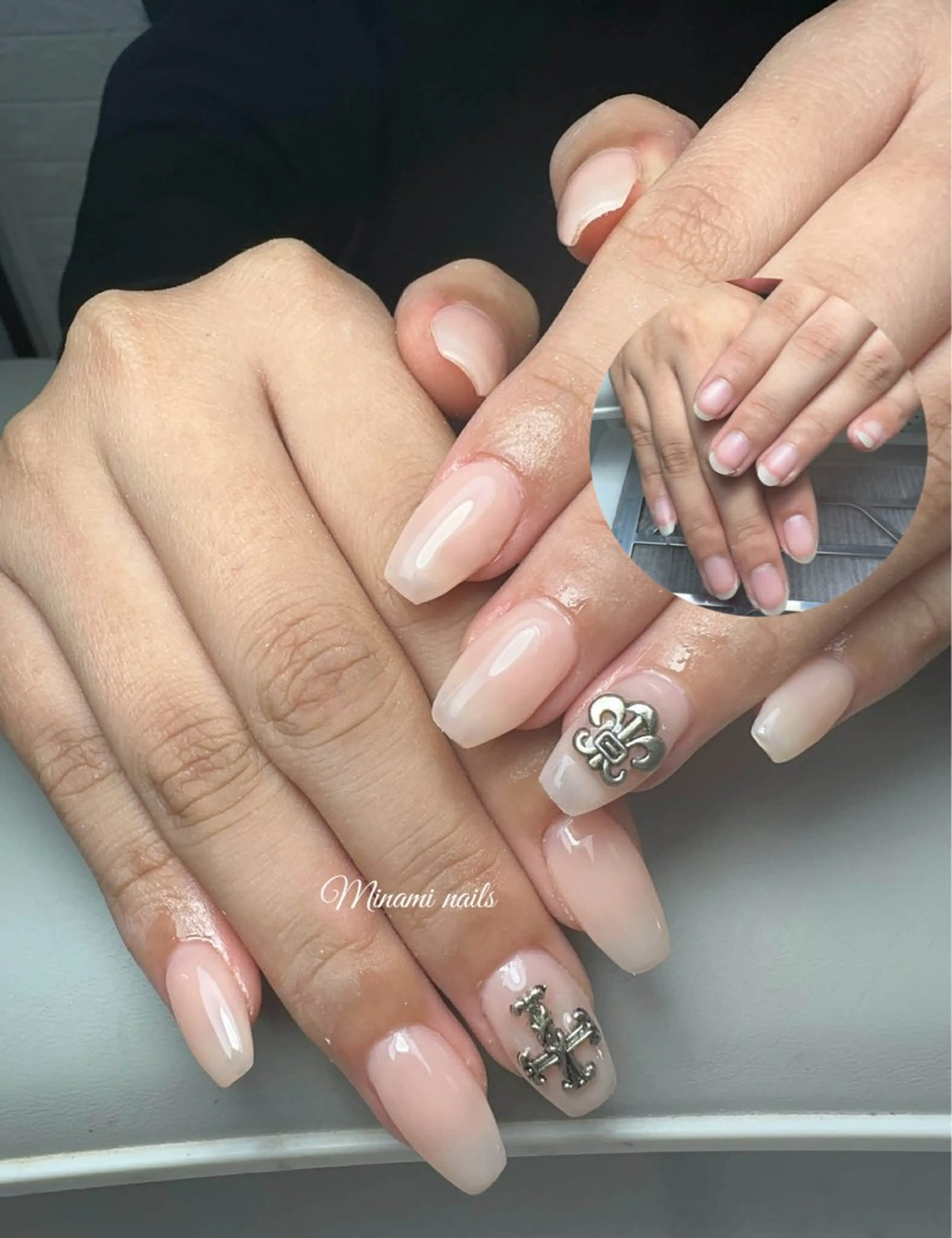 ネイル アートネイル オーロラネイル ガーリー キラキラネイル 韓国ネイル ハンドネイル Minami Nailsのネイルデザイン