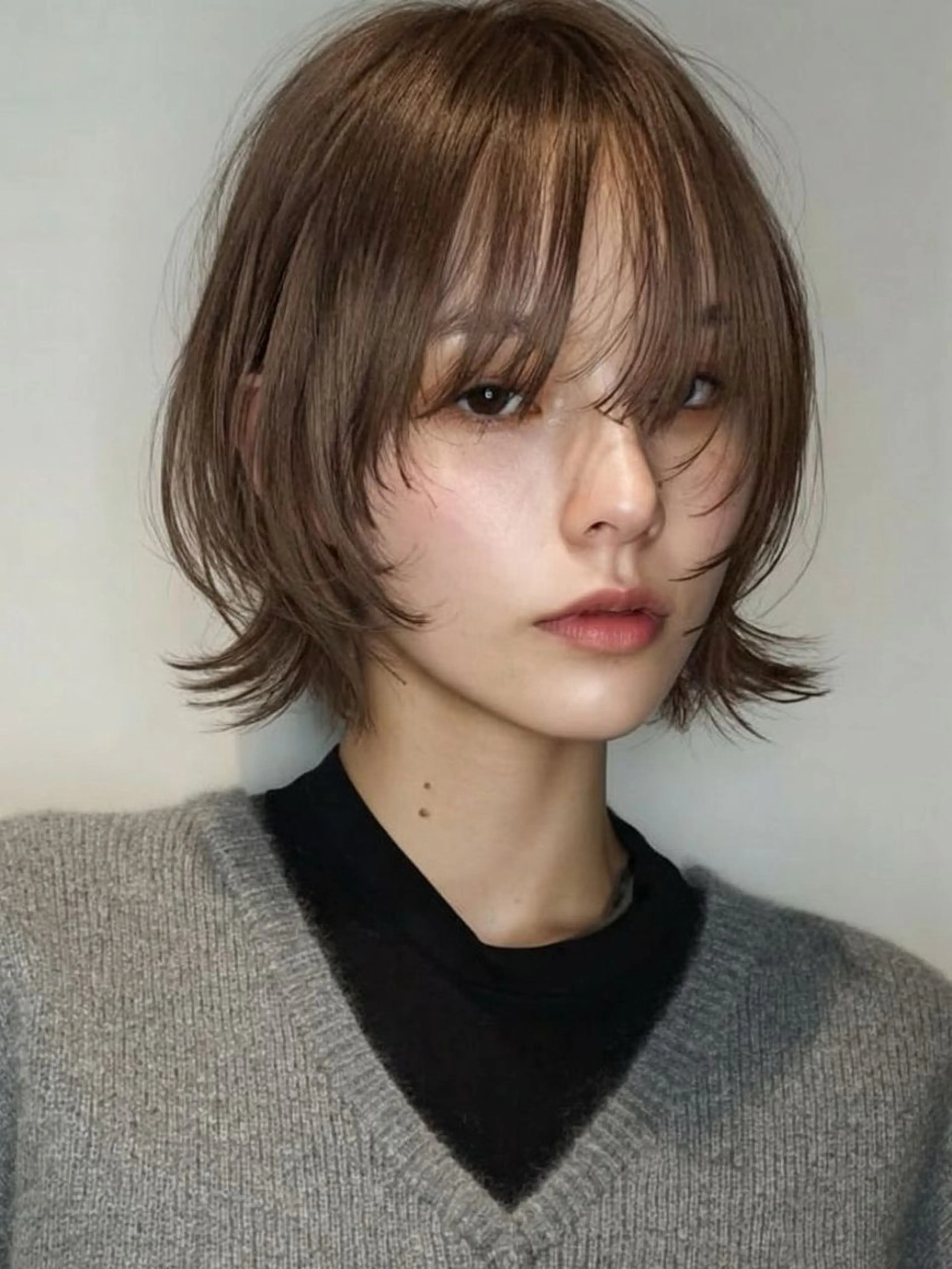 ミディアム カラー ヘアカラー トリートメント 🪡韓国レイヤー /髪質改善/菊池🪡のヘアスタイル