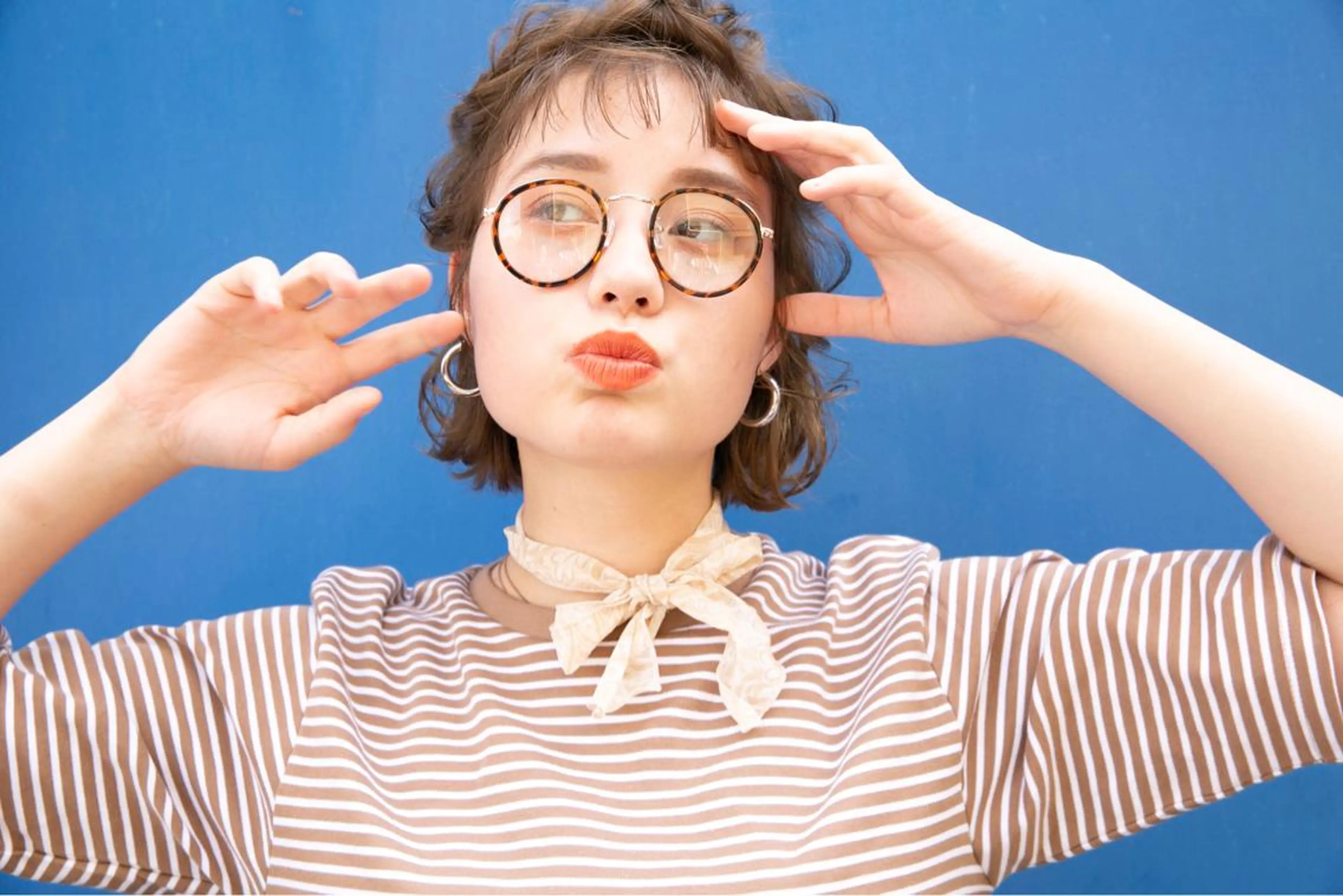 ショート 顔周りの垢抜けヘア 立山あいりのヘアスタイル