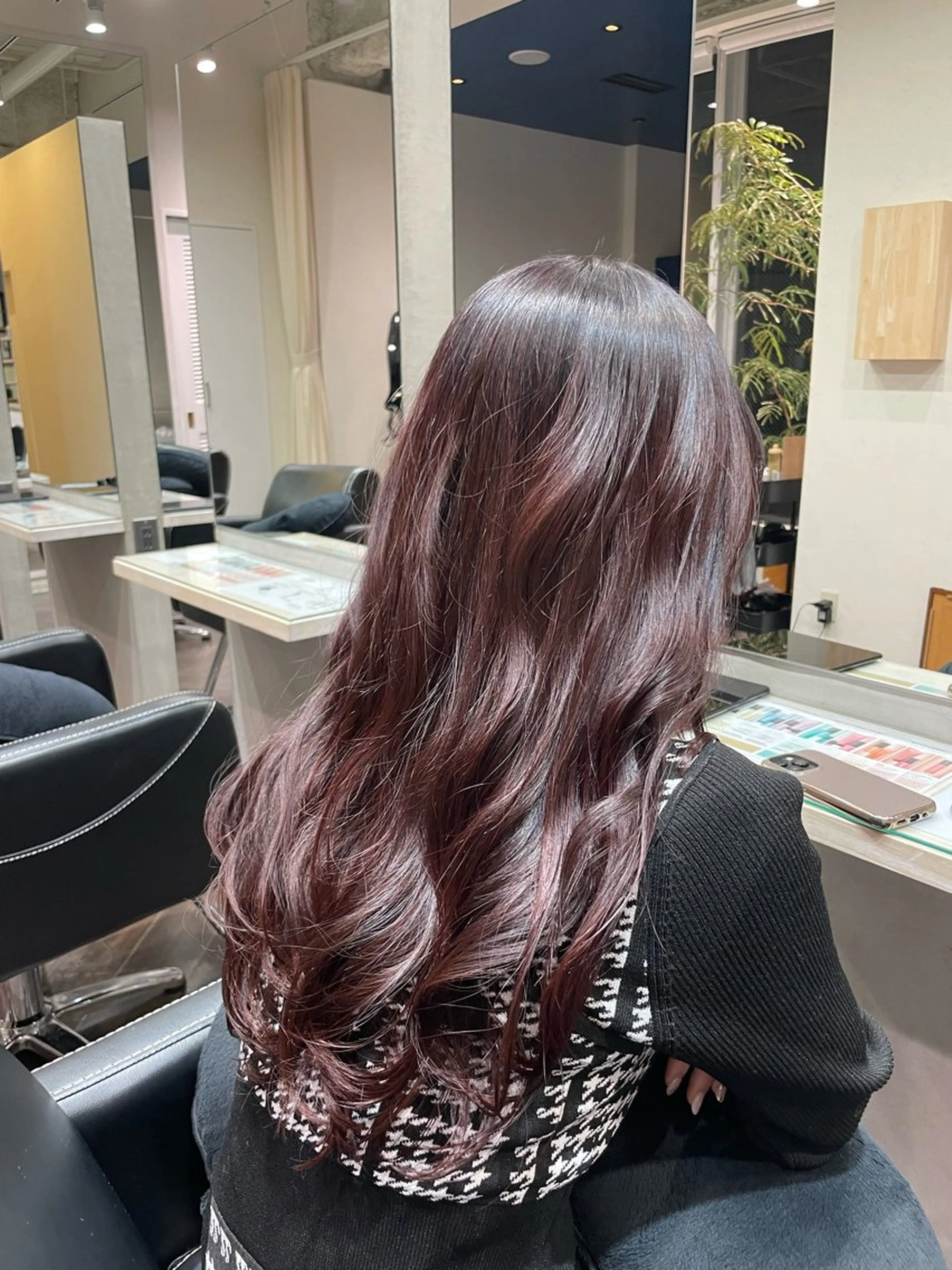 ロング カラー ブラウンカラー ピンクカラー ピンクブラウン 撮影モデル様募集✨ ケンジのヘアスタイル