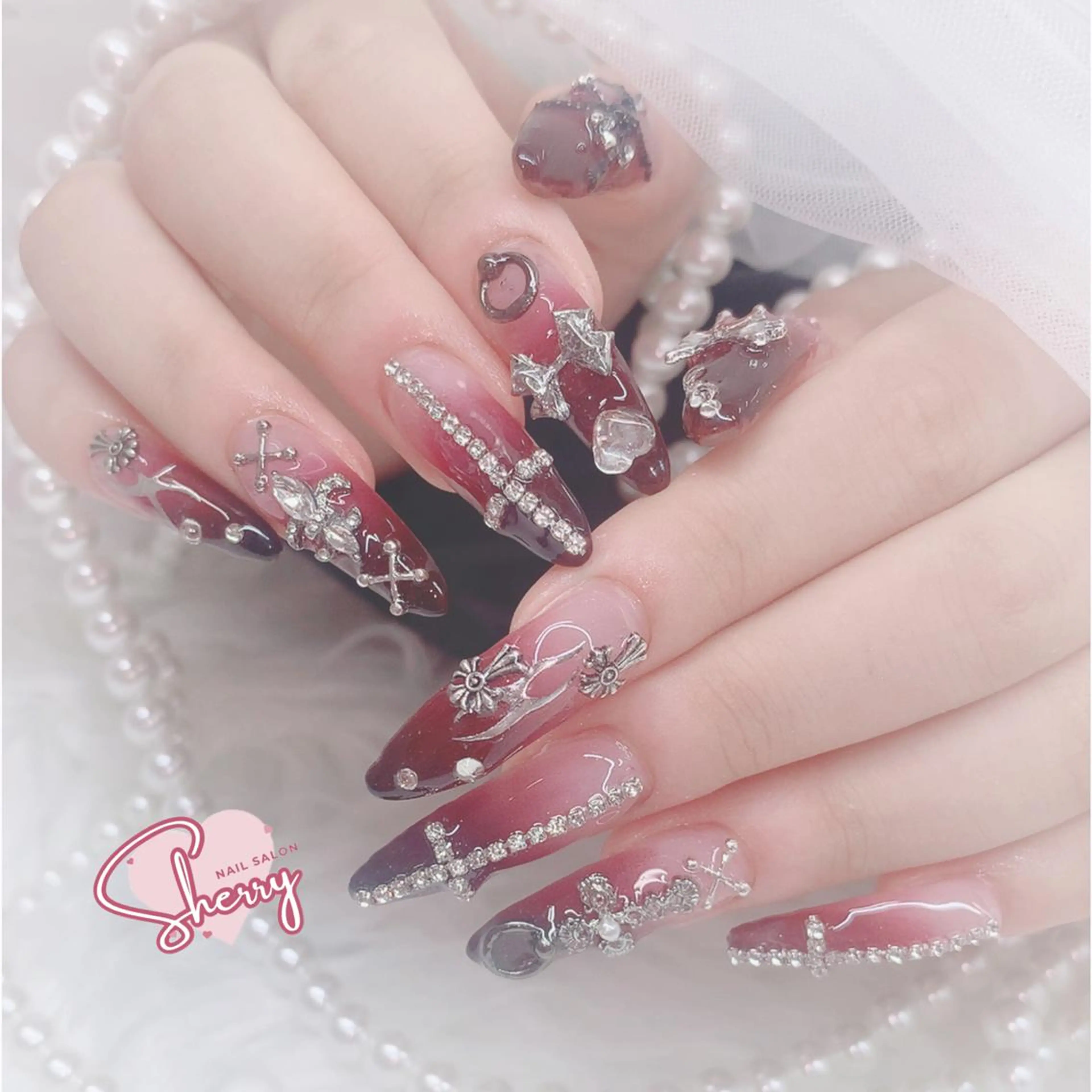 ネイル アートネイル チークネイル フットネイル ジェルネイル キラキラネイル moe自宅ネイルサロン所属・萌 自宅ネイルサロンのネイルデザイン