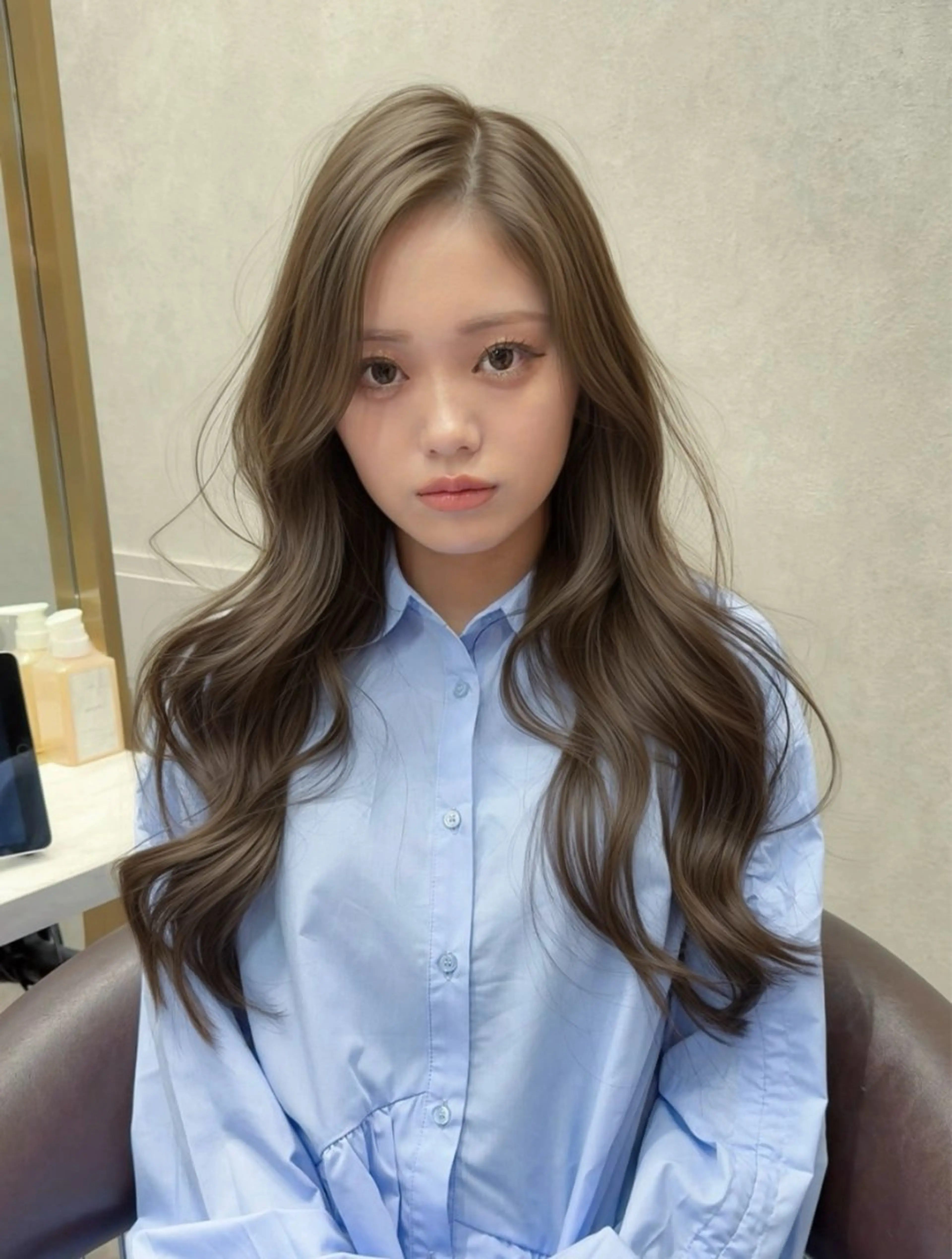 ロング カラー カット ヘアカラー トリートメント レイヤーダブルカラー KYONのヘアスタイル