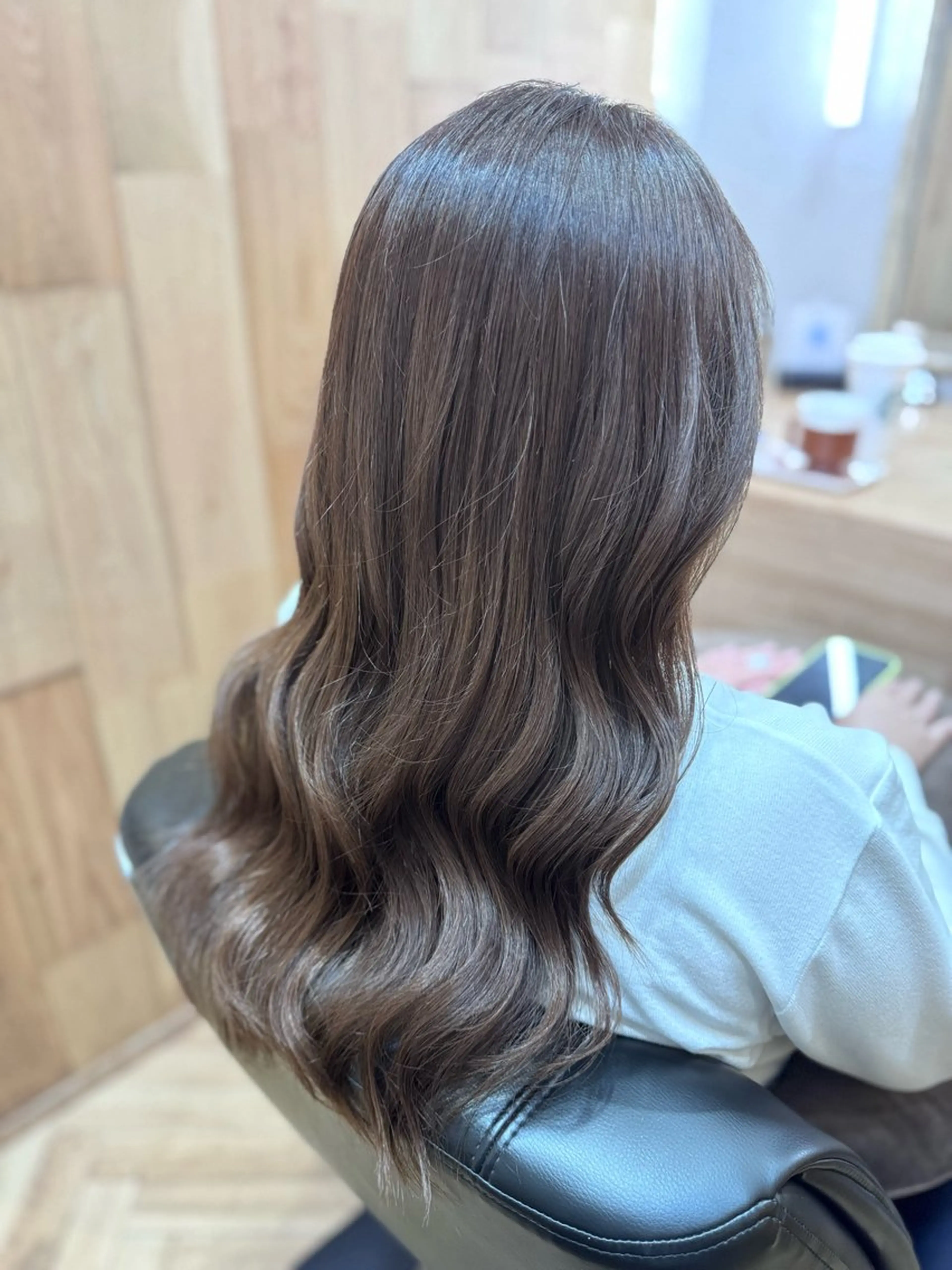 セミロング カラー ベージュカラー 多賀 順平のヘアスタイル