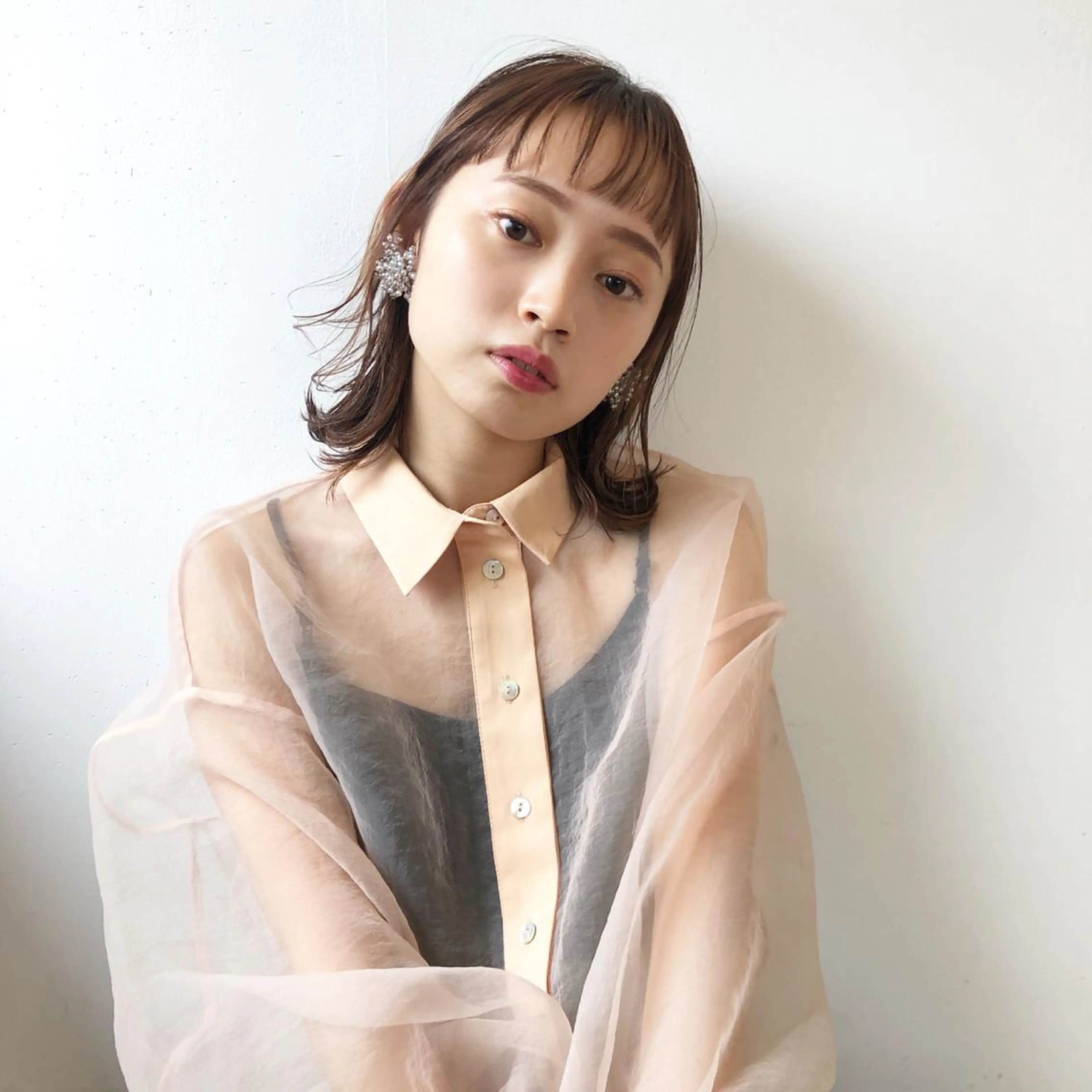 ミディアム カラー ボブ 🌸ハイトーン 新田　廉 🌸のヘアスタイル