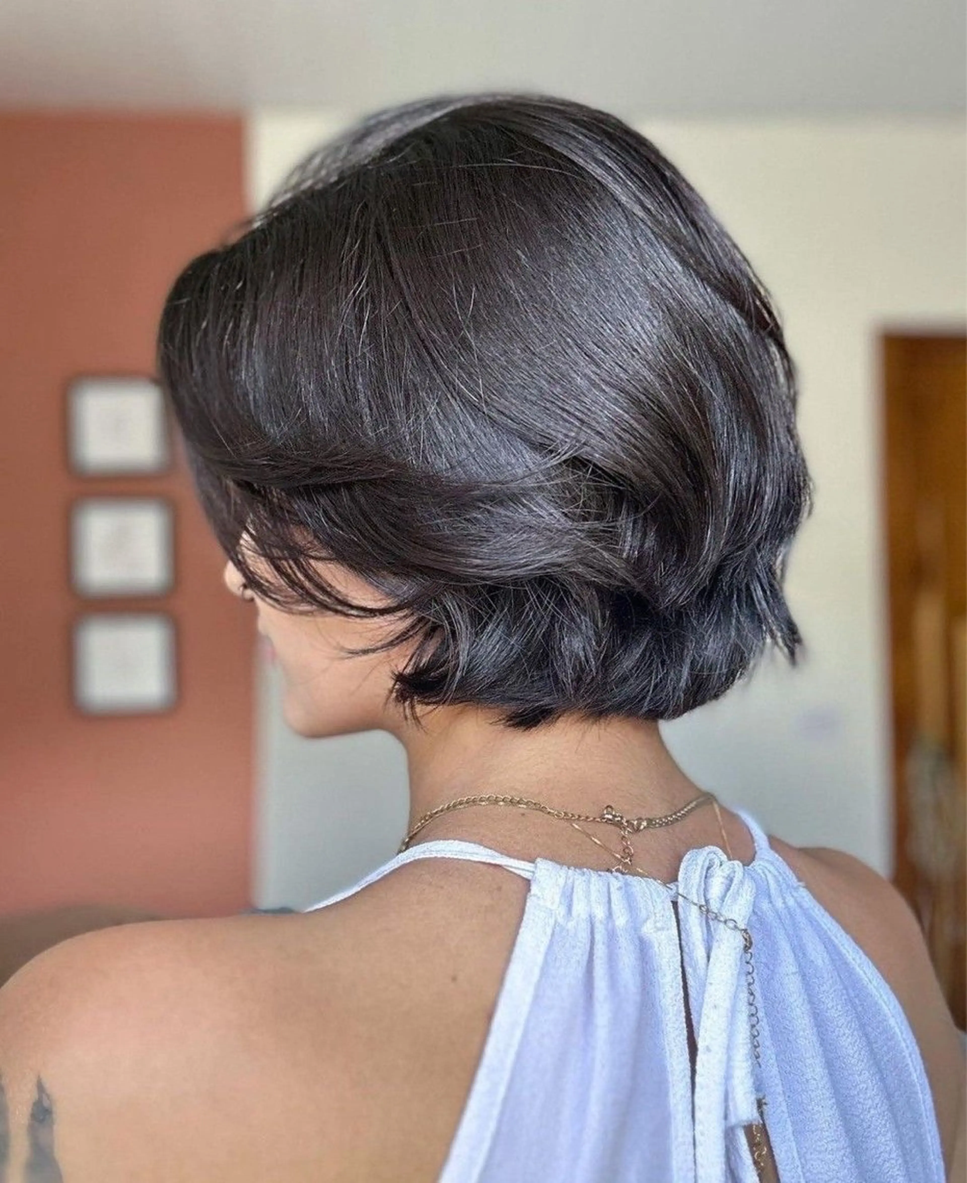 ミディアム カラー ボブレイヤー ボブ レイヤーカット ヘアカラー remi ボブレイヤー／パーマのヘアスタイル