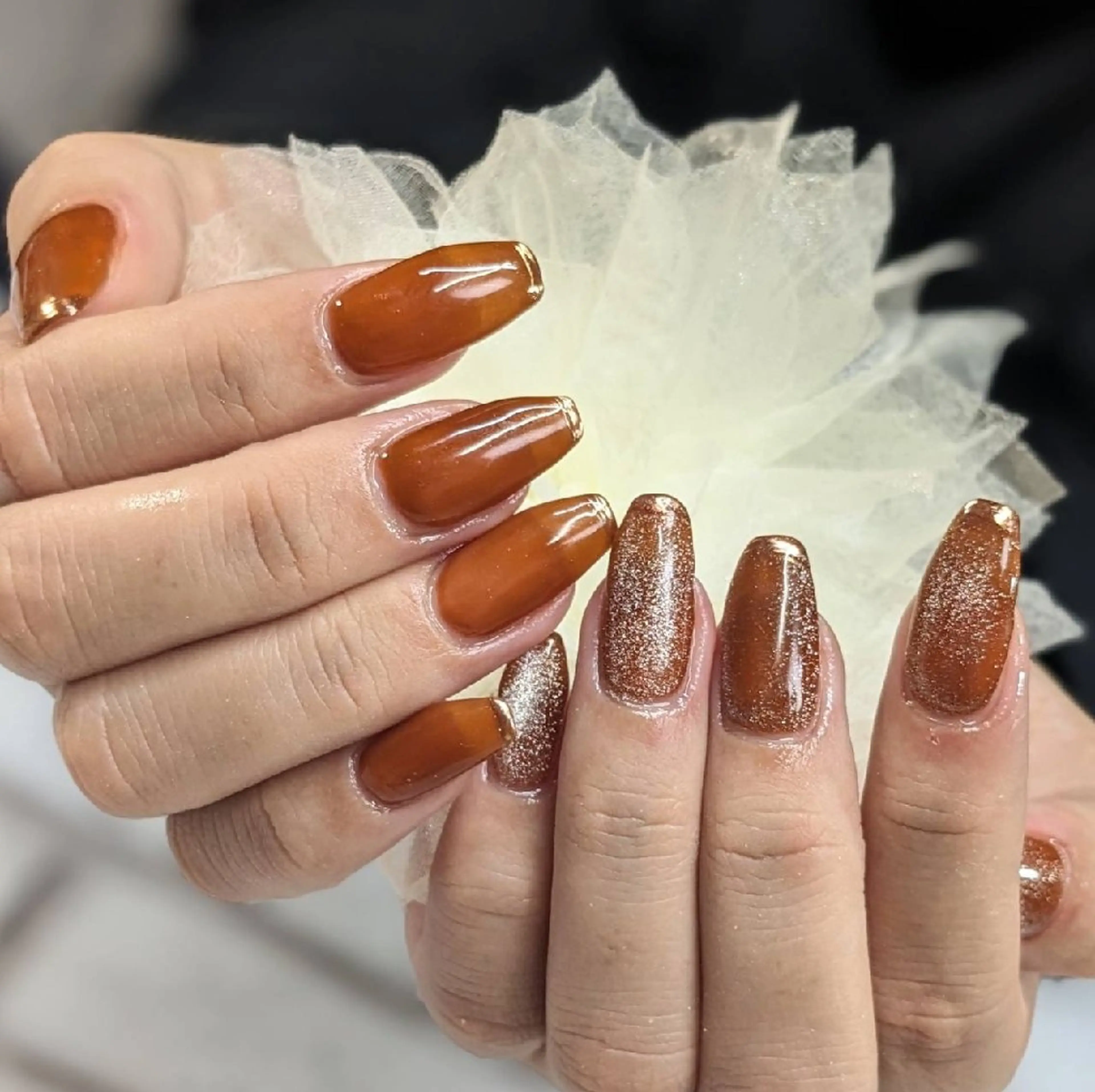 ネイル マグネットネイル ミラーネイル ハンドネイル ネイルサロンベルティ .keikoのネイルデザイン