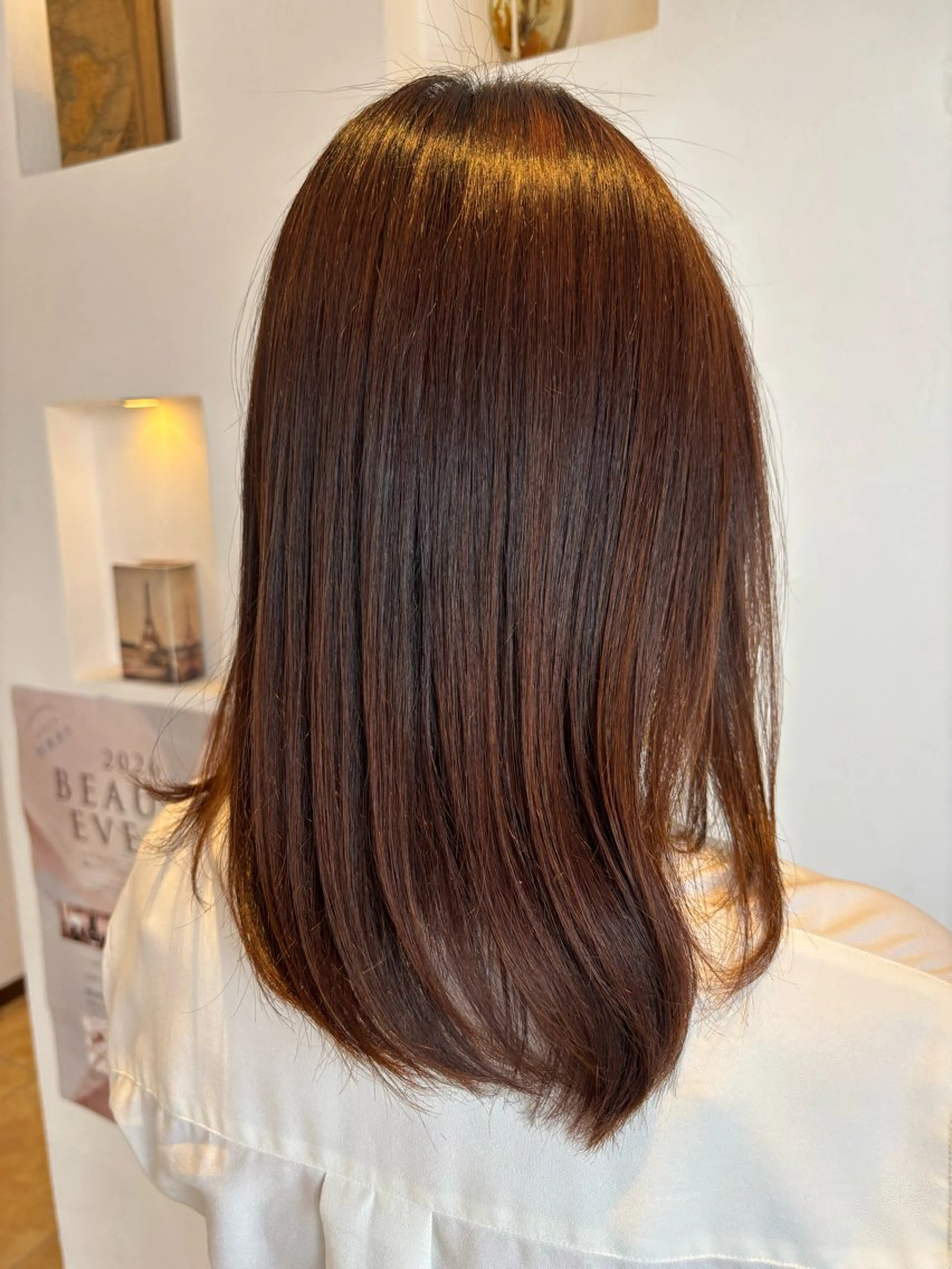 セミロング カット 縮毛矯正 高橋 瑞季のヘアスタイル