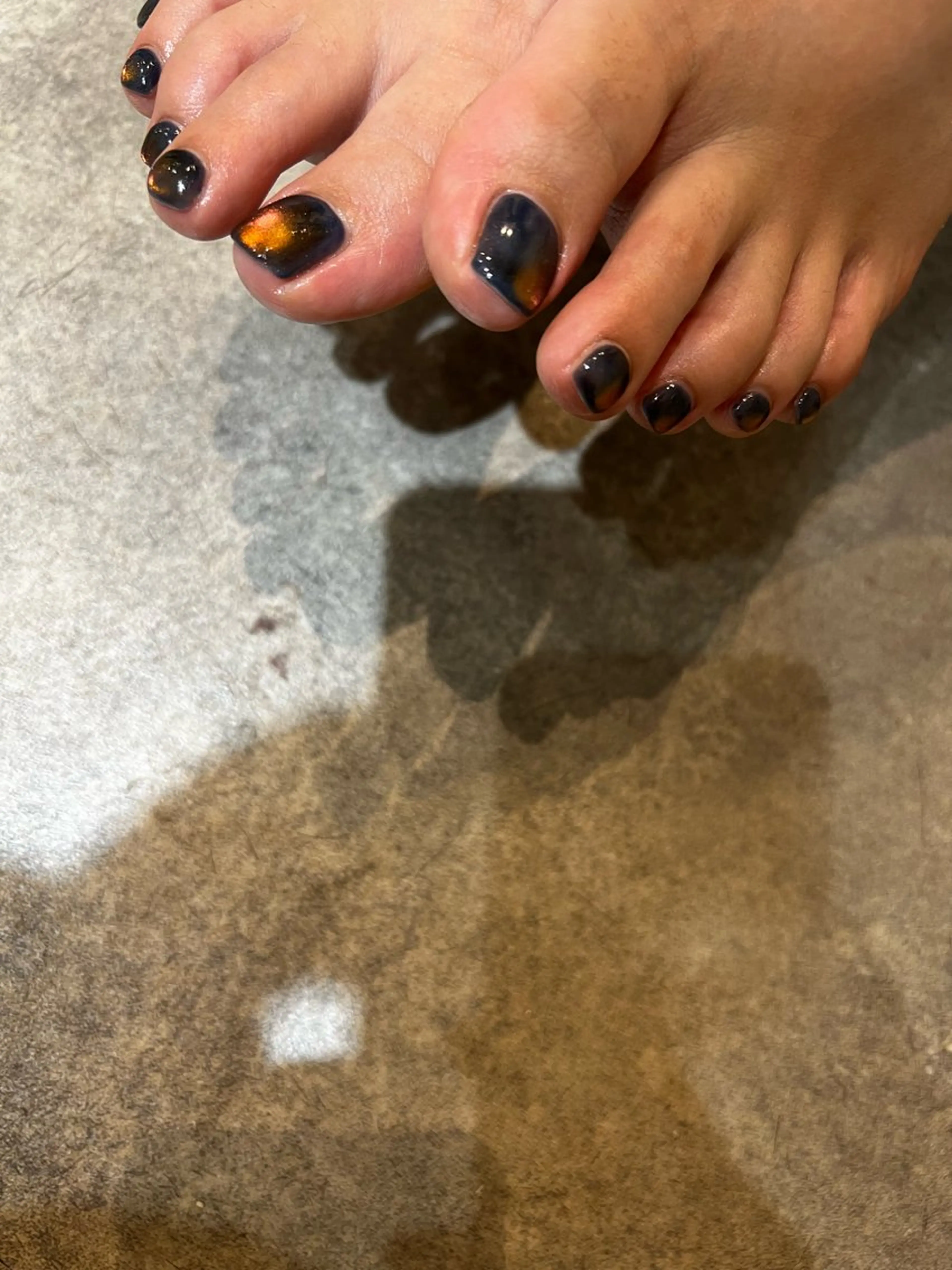 【当店人気メニュー☘️初回オフ無料💎こだわりケア付き🌈】フット🦶マグネットorミラー、フラッシュネイルコース✨の写真