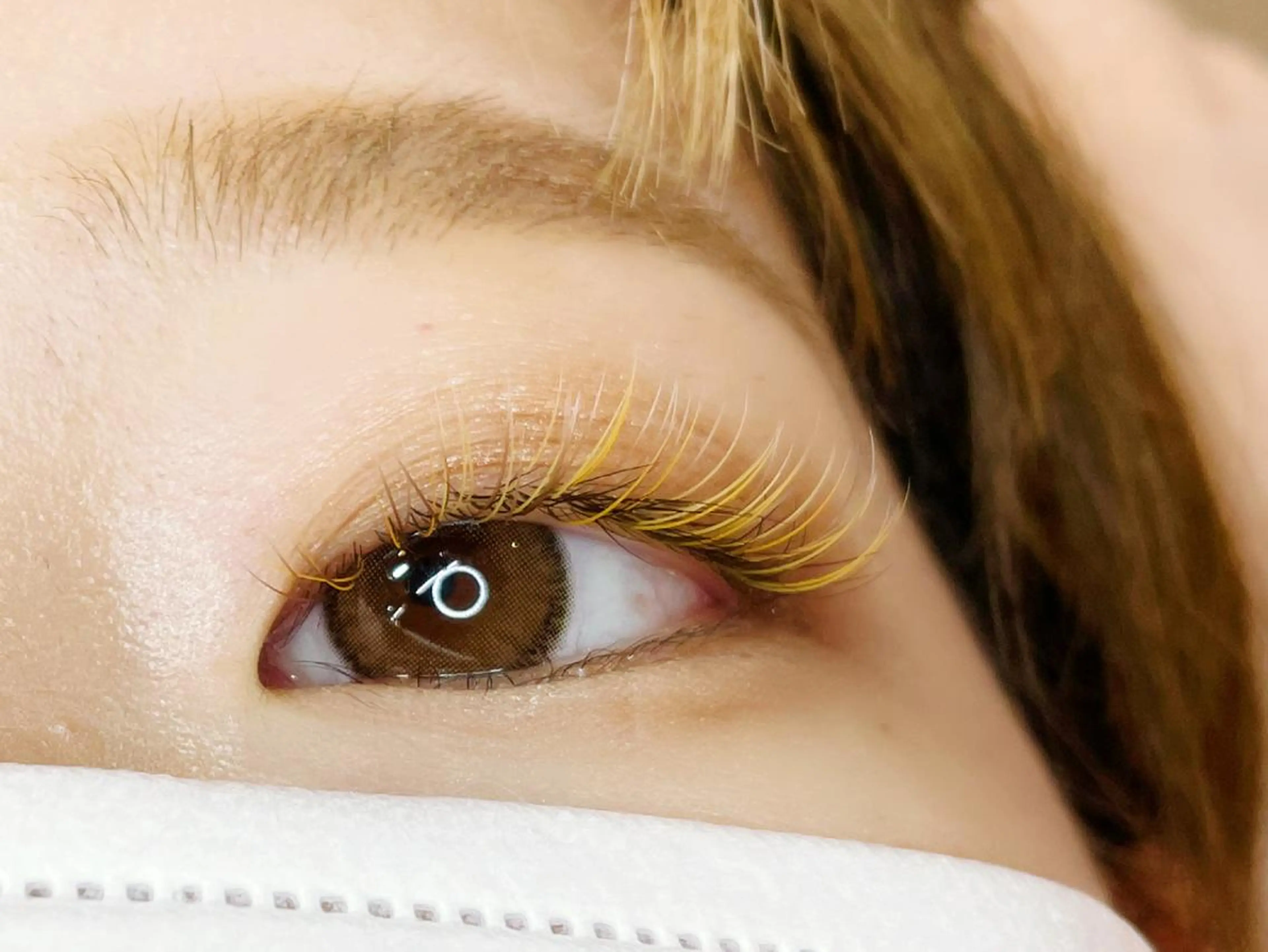 マツエク・マツパ カラーマツエク フラットラッシュ Tomato 藤平のマツエク・マツパデザイン